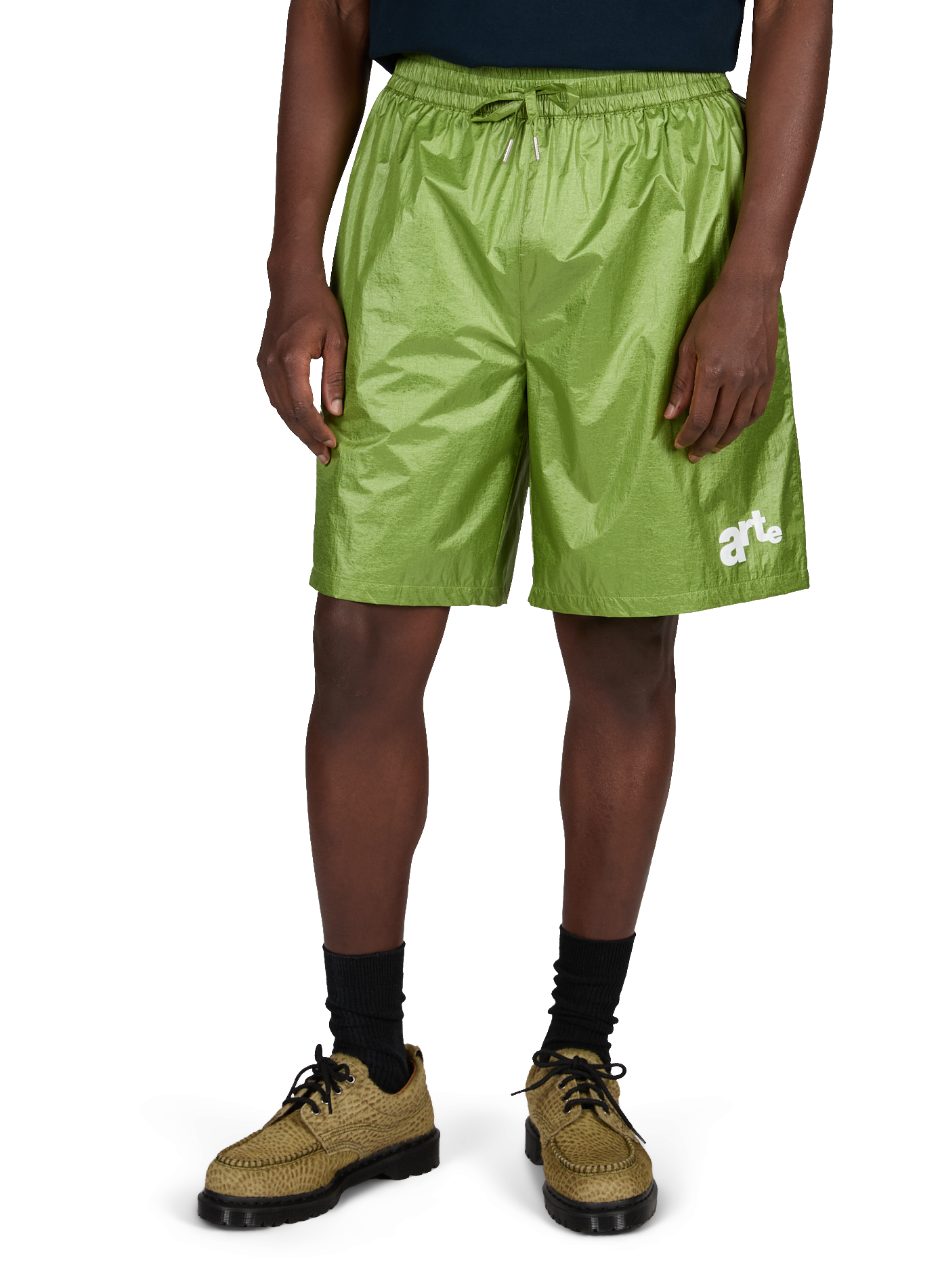 Short matelassé à logo ARTE ANTWERP Kaki