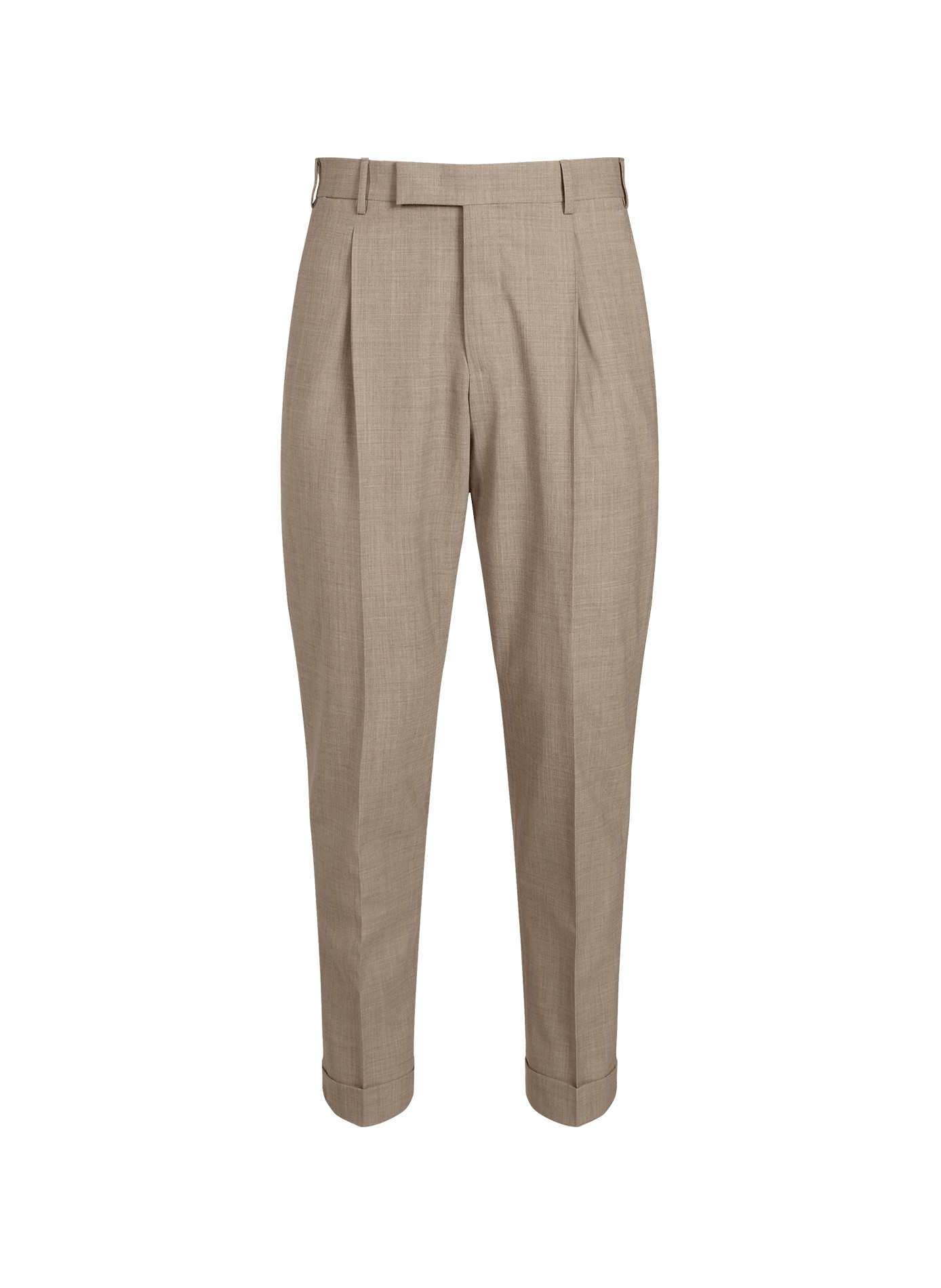 Solid wool-blend pants PT01 Beige