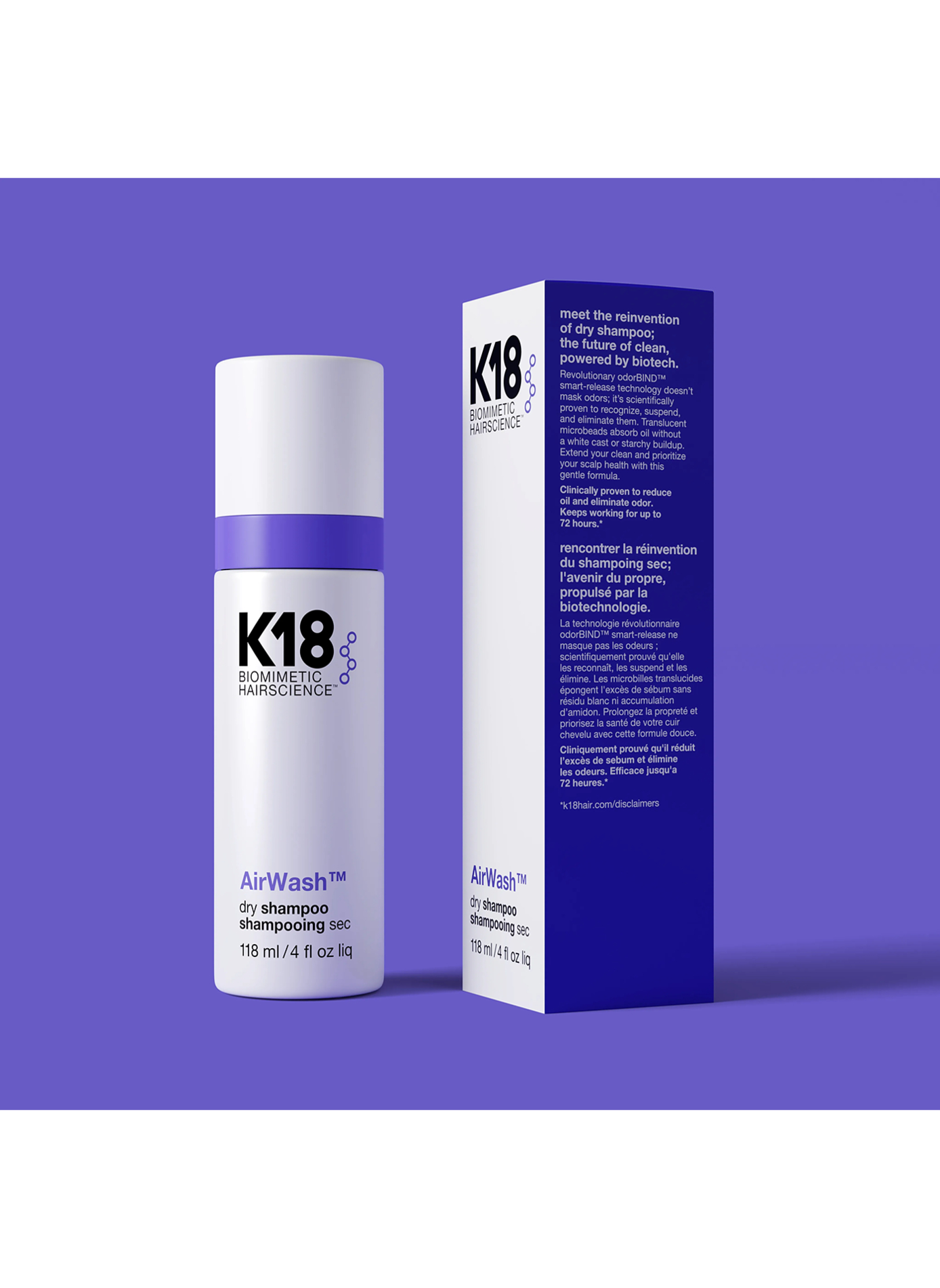 AirWash™ Dry Shampoo K18 No color