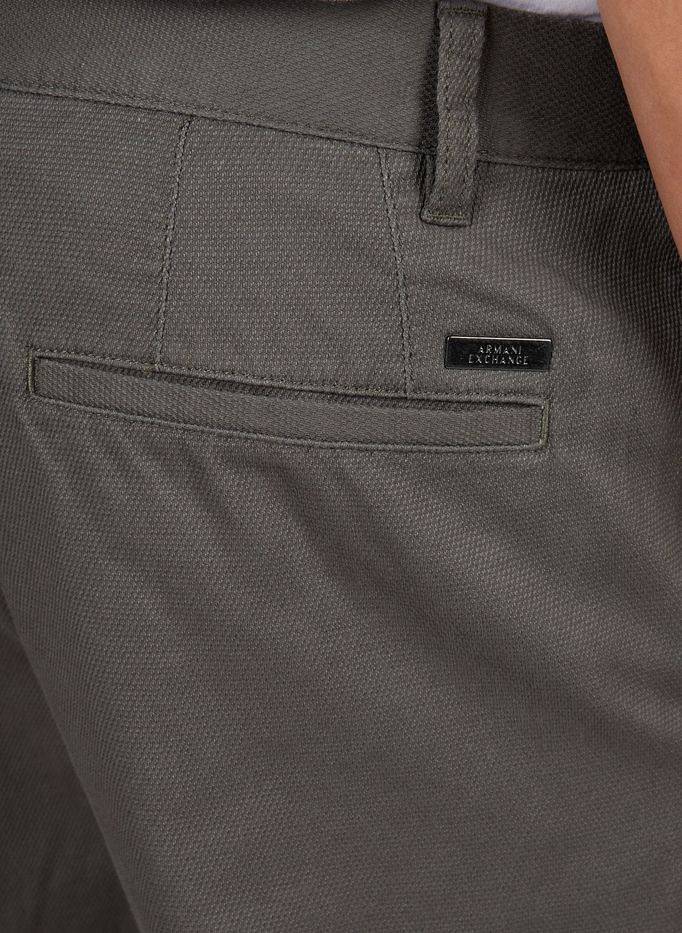 Straight cotton trousers ARMANI EXCHANGE Khaki