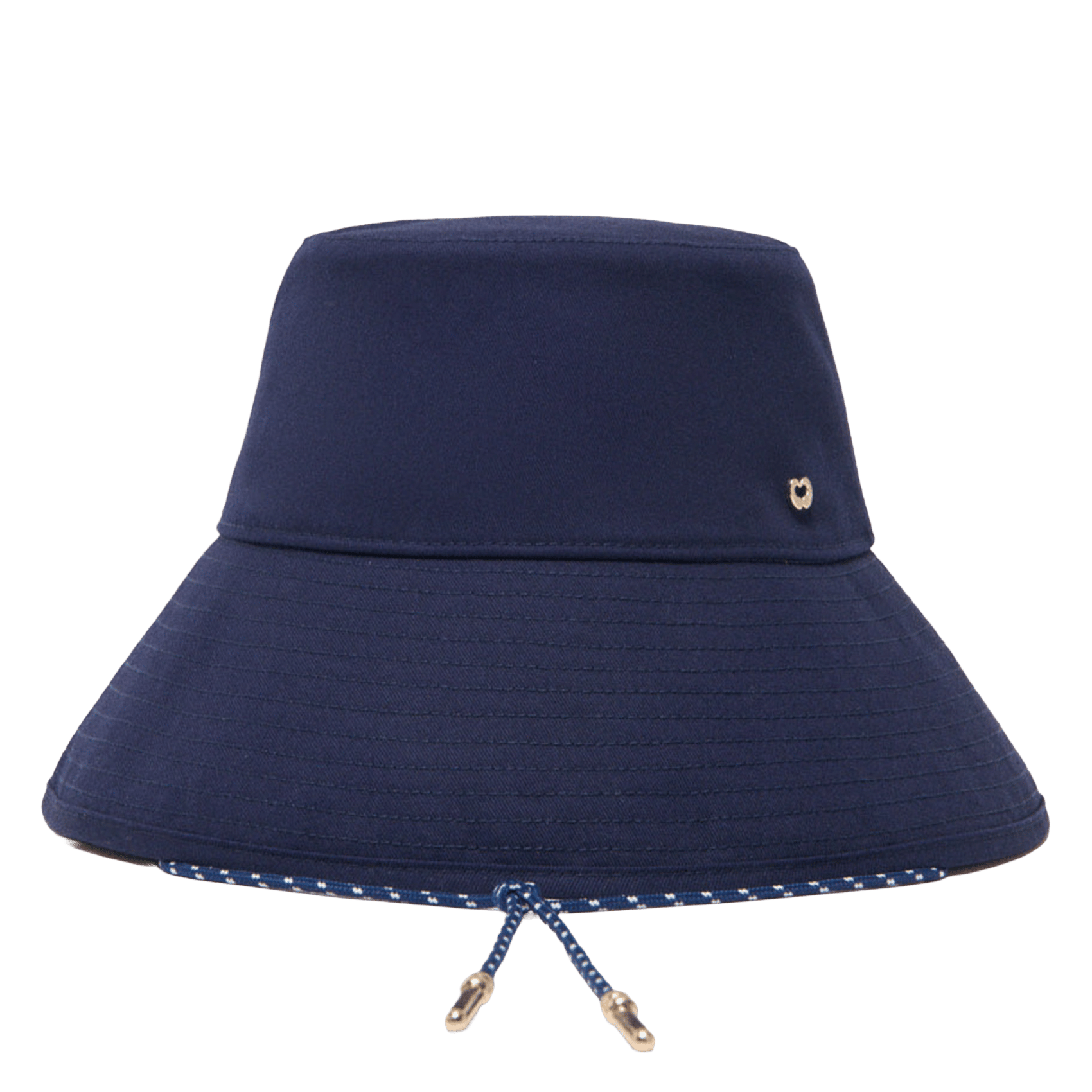 Capeline en coton Bleu