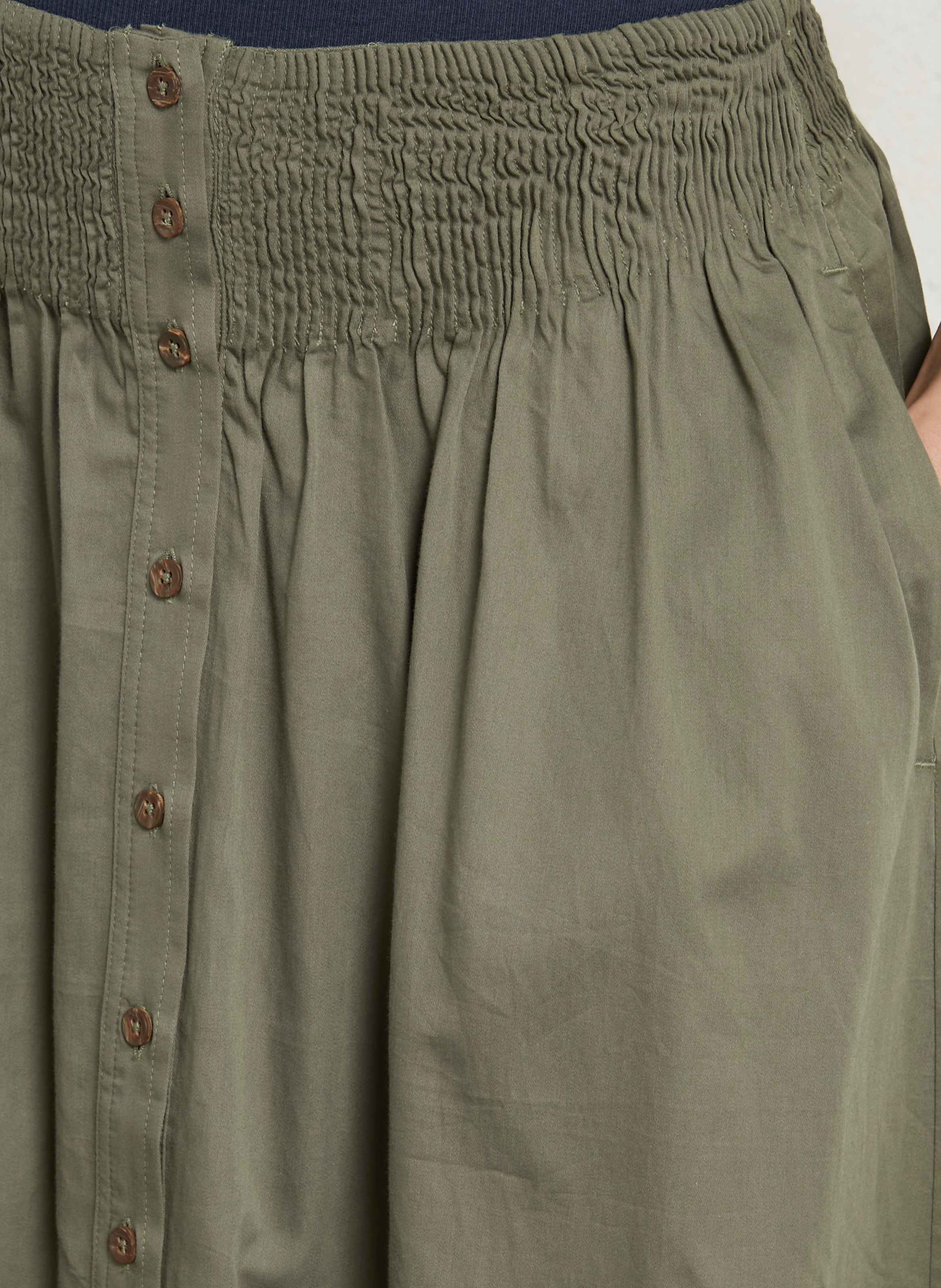 Jupe midi en coton orlando MAISON 123 Vert