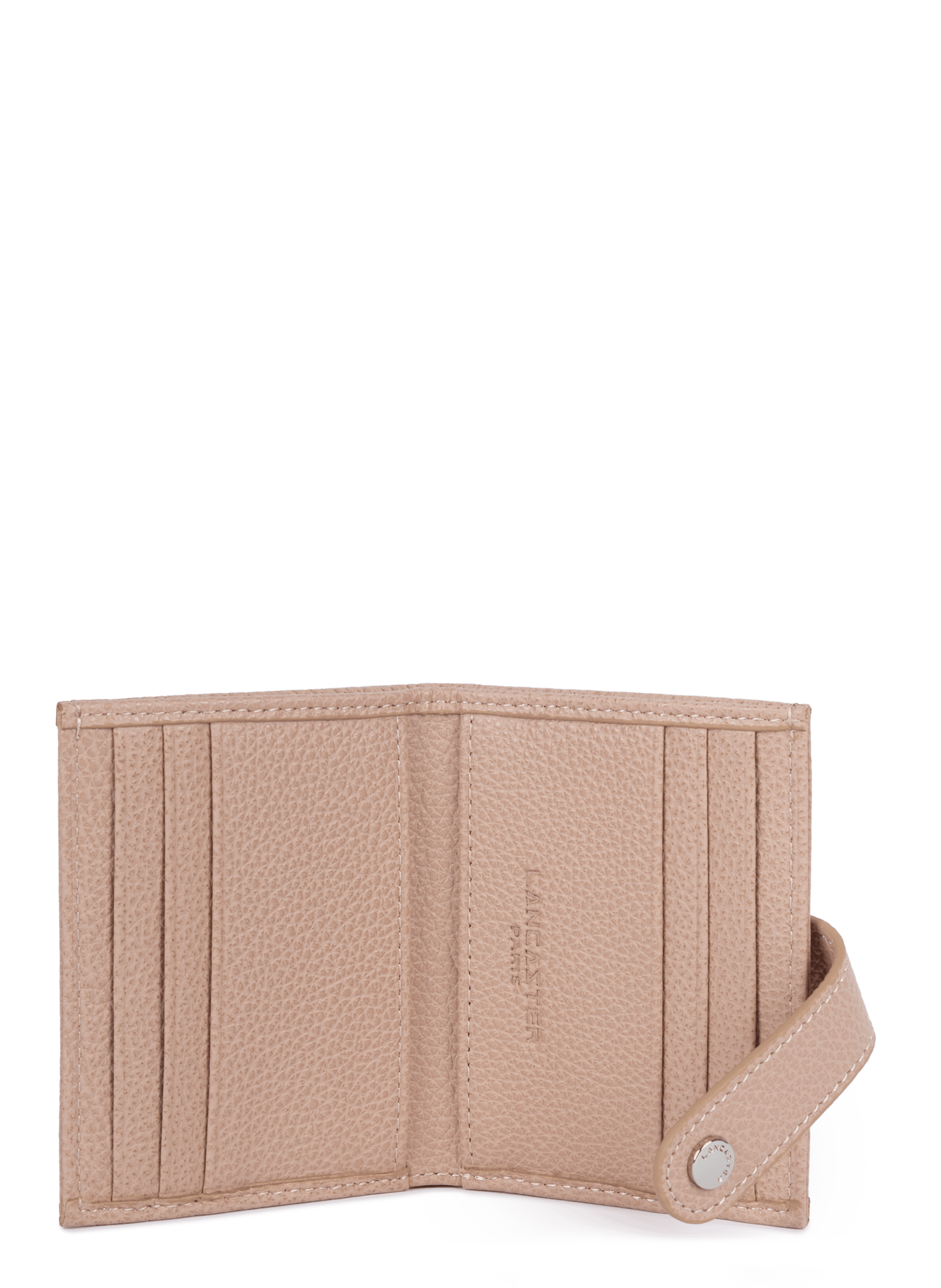 Porte-cartes - foulonné pm LANCASTER Beige