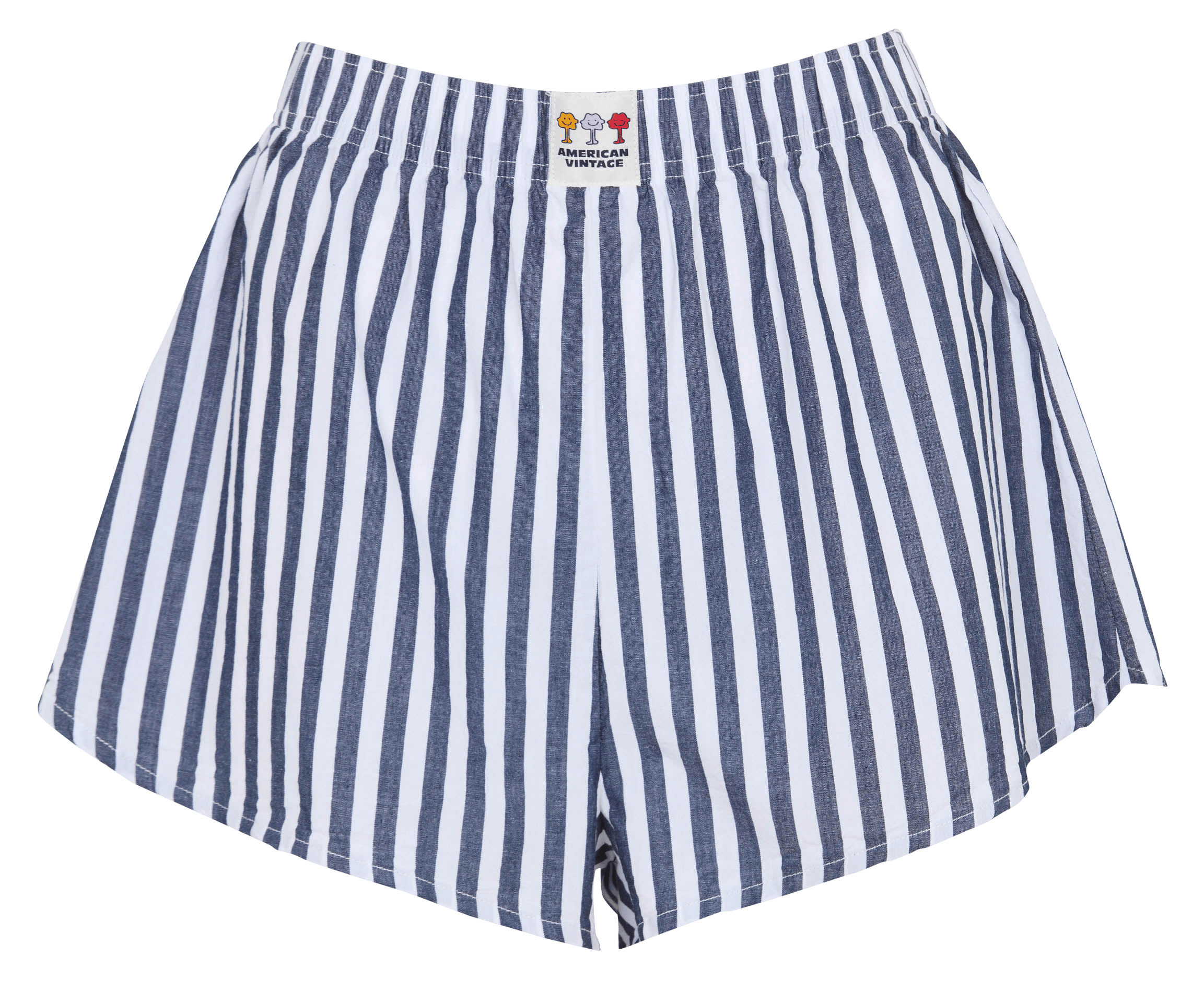 Short large rayé en coton vextown AMERICAN VINTAGE Blanc