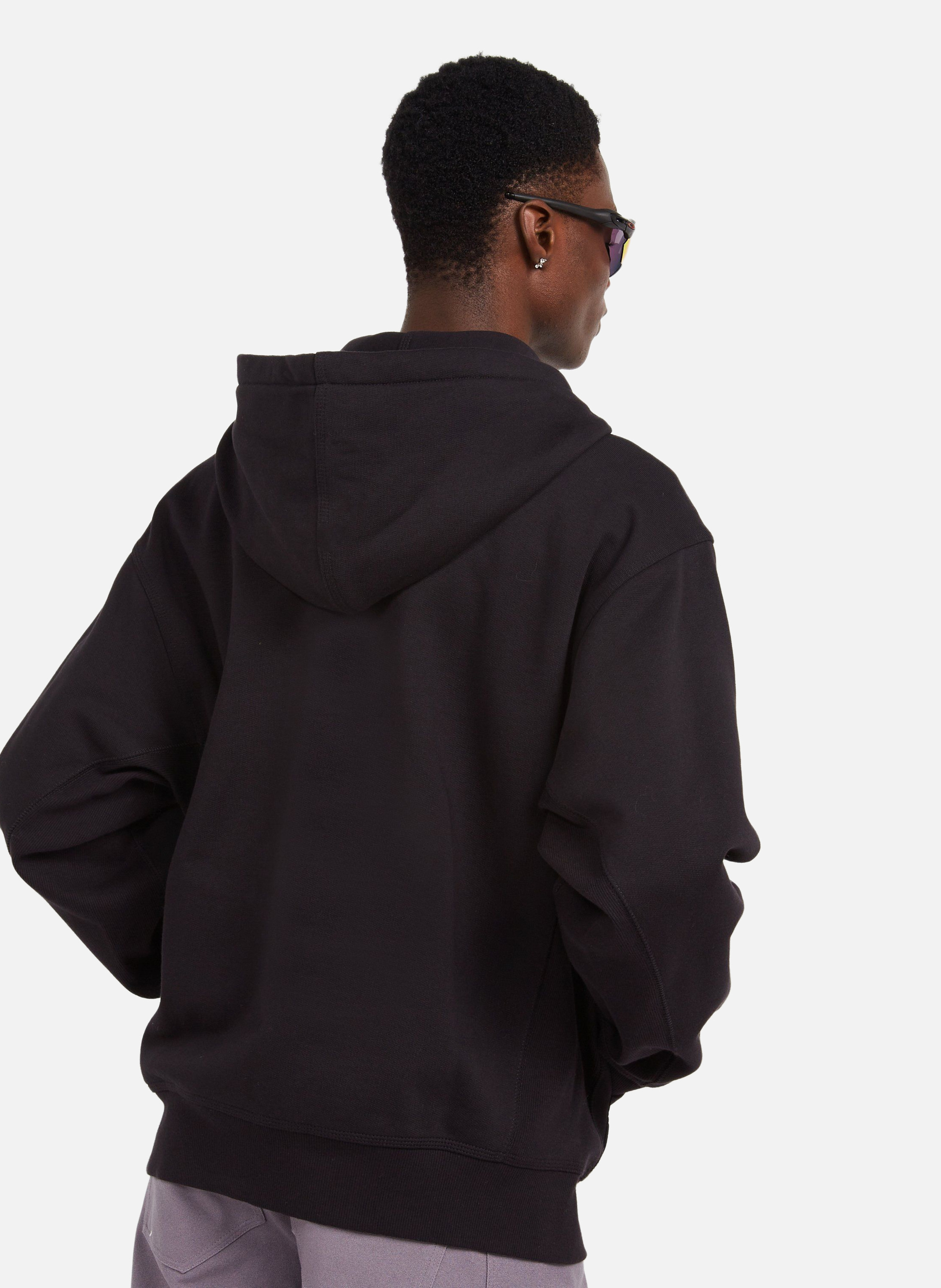 Sweatshirt zippé hooded american script CARHARTT WIP Noir