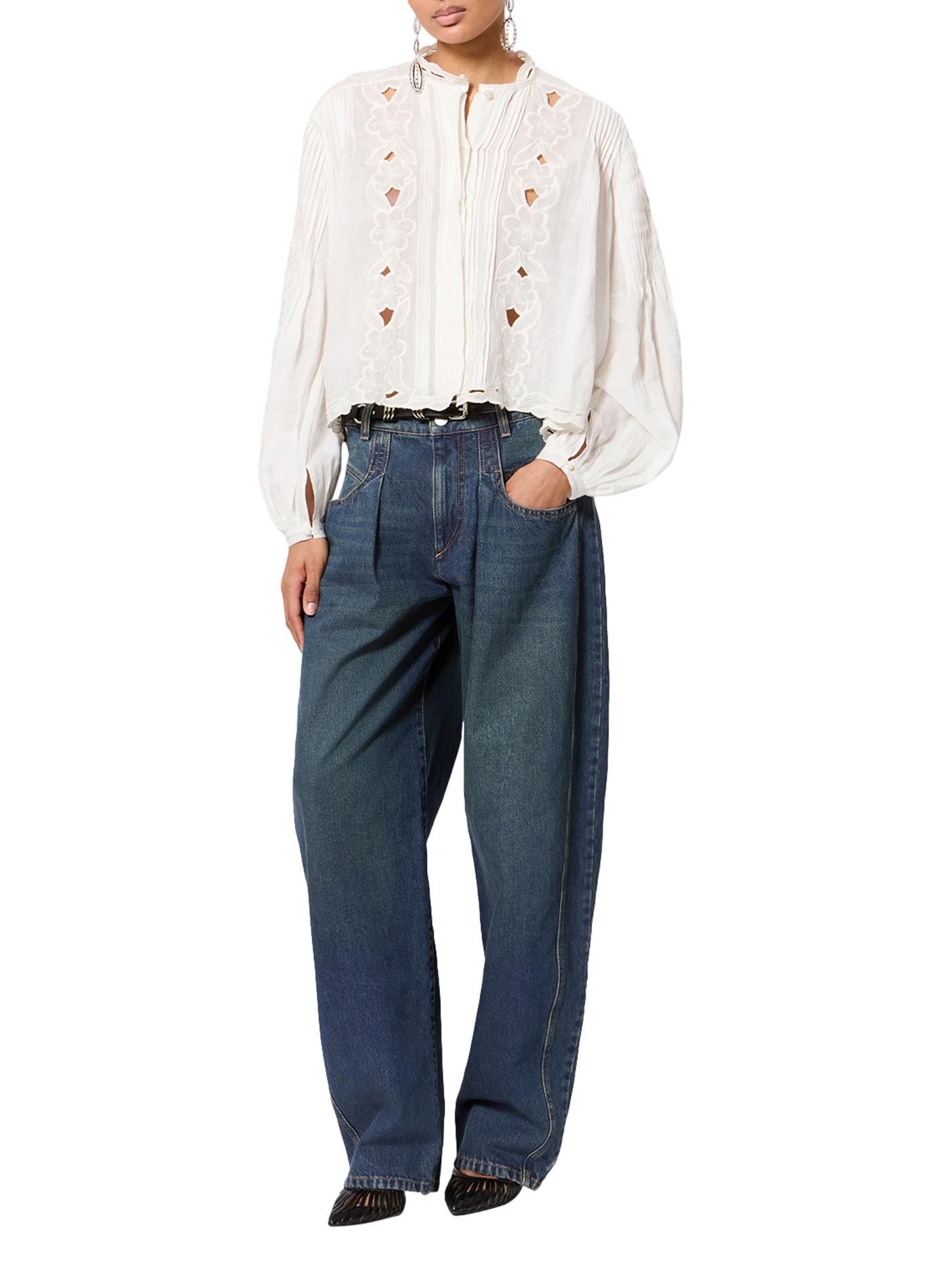 Denim kokerrok Lisha van katoen ISABEL MARANT Blauw
