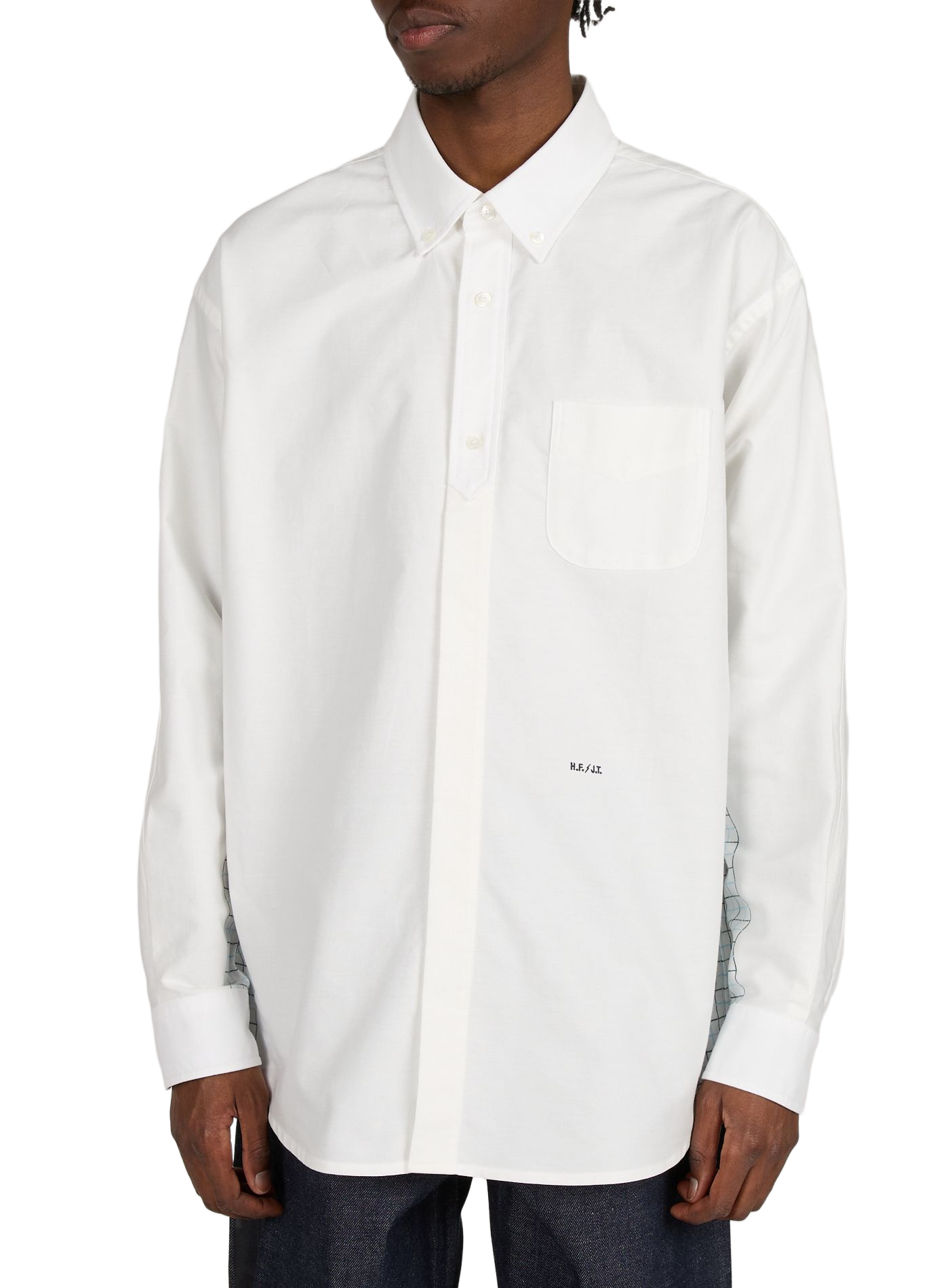 Straight long-sleeve cotton shirt A.P.C. White