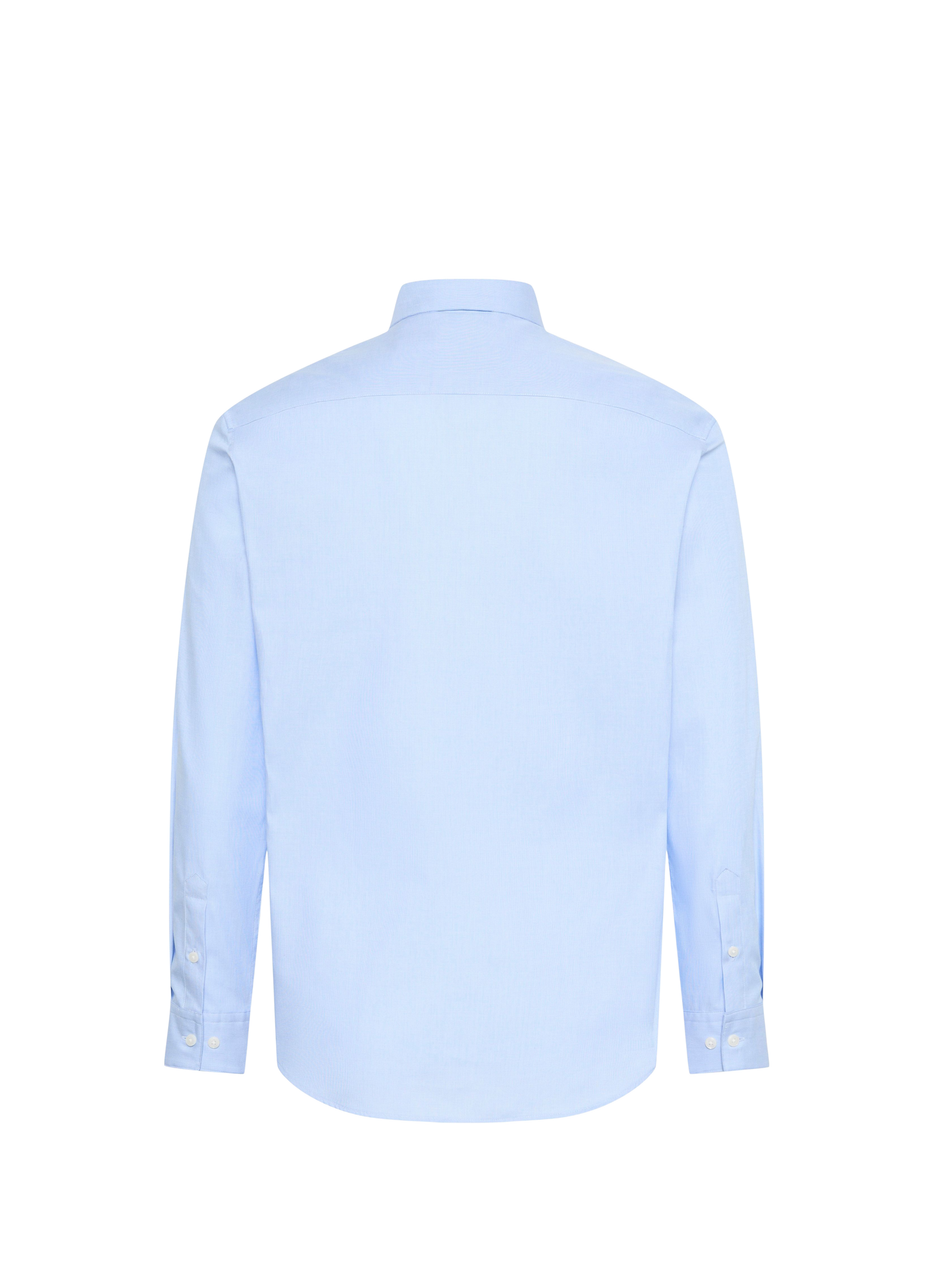 Straight long-sleeved cotton shirt CALVIN KLEIN Blue