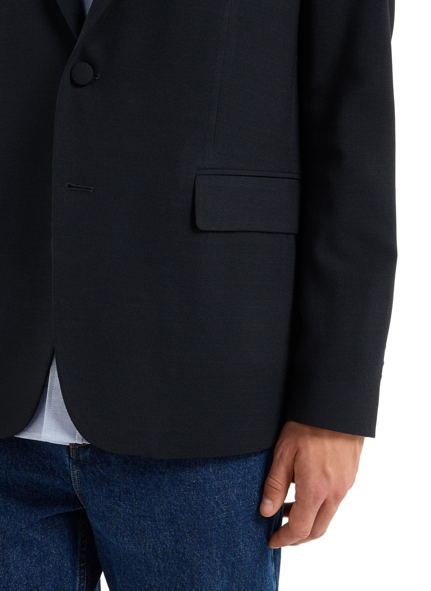 Wool blazer jacket SAISON 1865 Blue