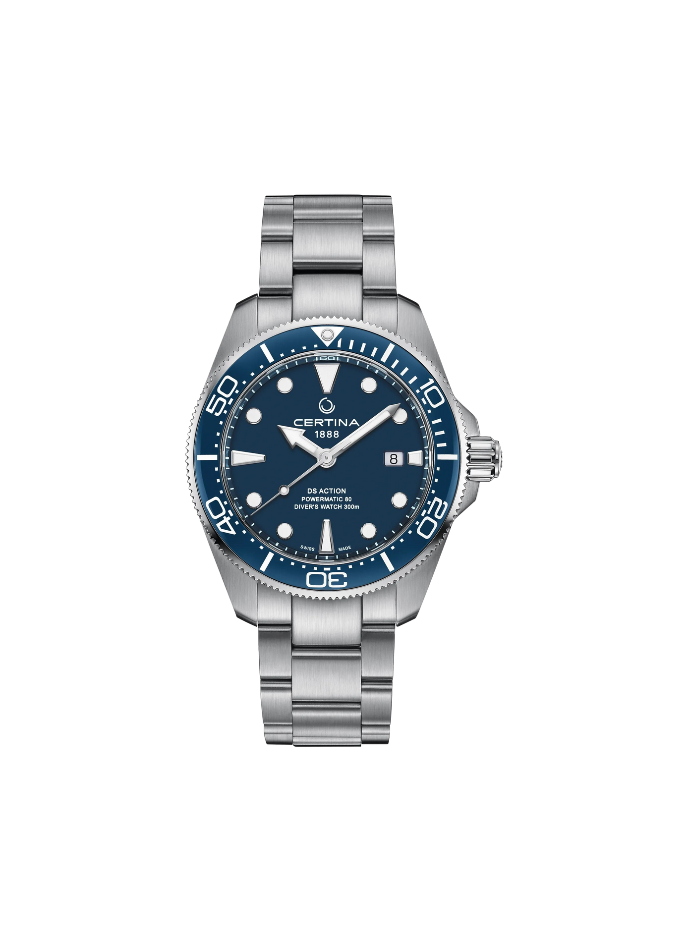Montre automatique DS ACTION DIVER en acier inoxydable CERTINA Bleu