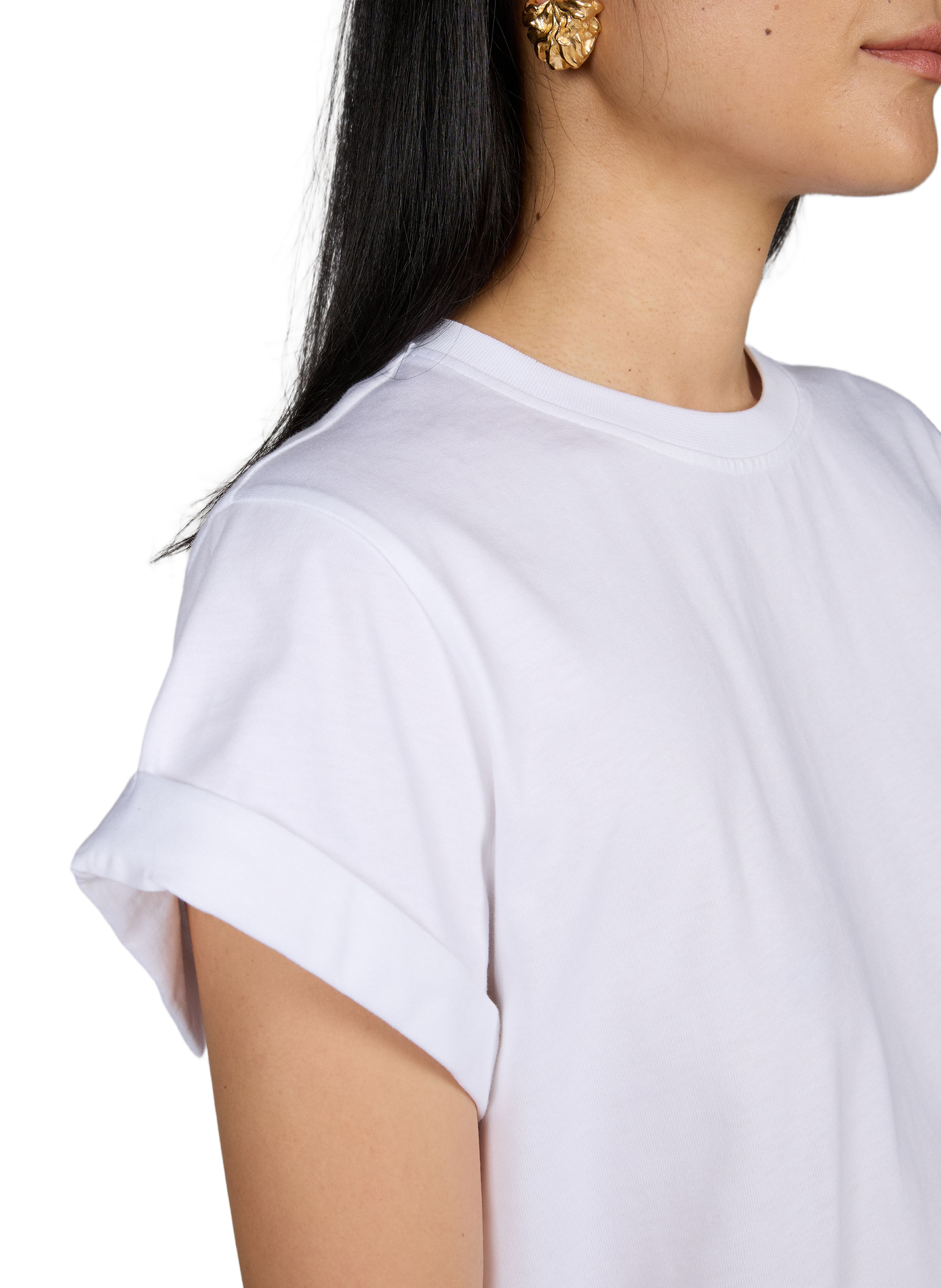 Straight cotton t-shirt VICTORIA BECKHAM White