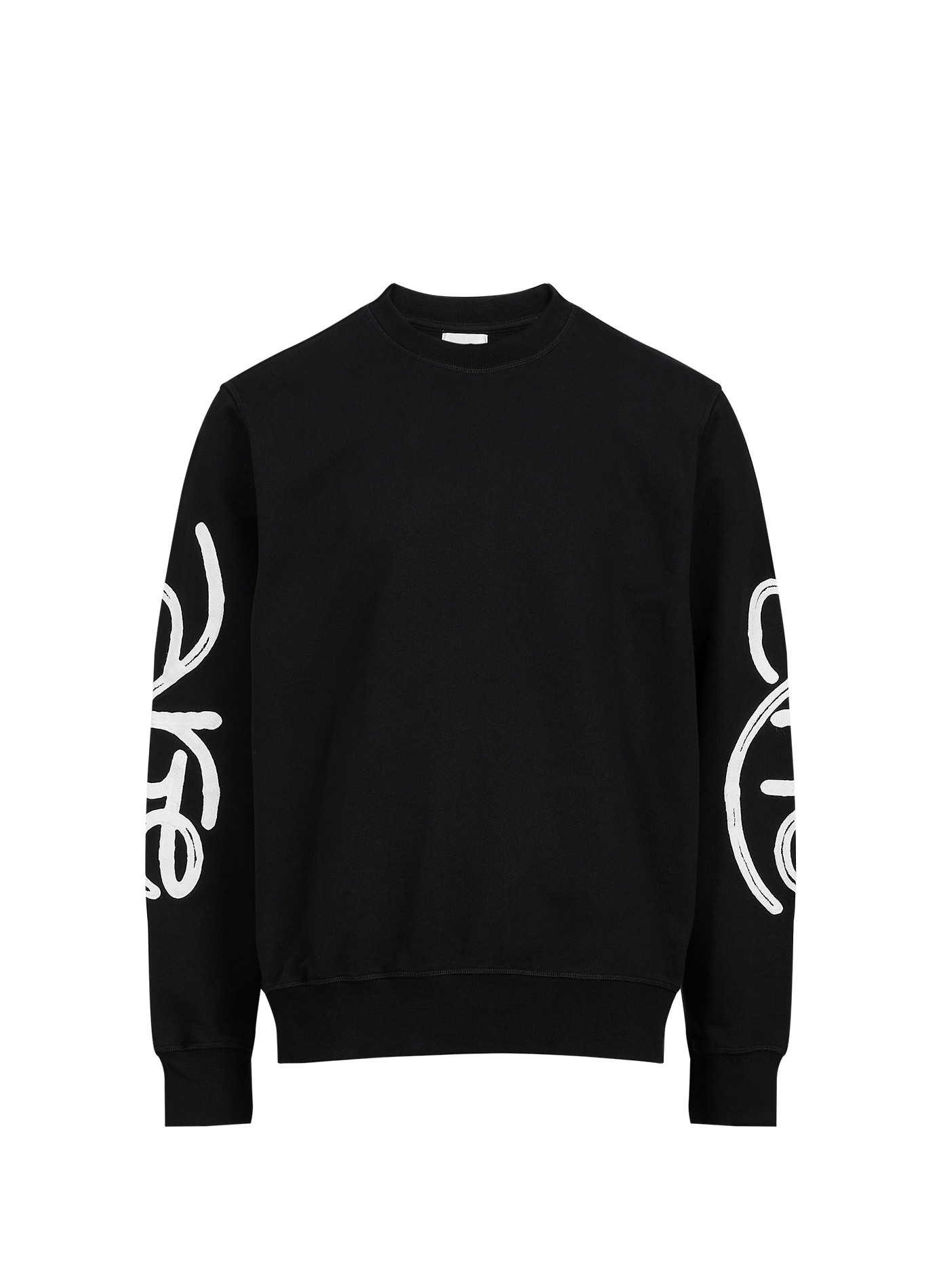 Oversized round neck cotton sweatshirt ARTE ANTWERP Black