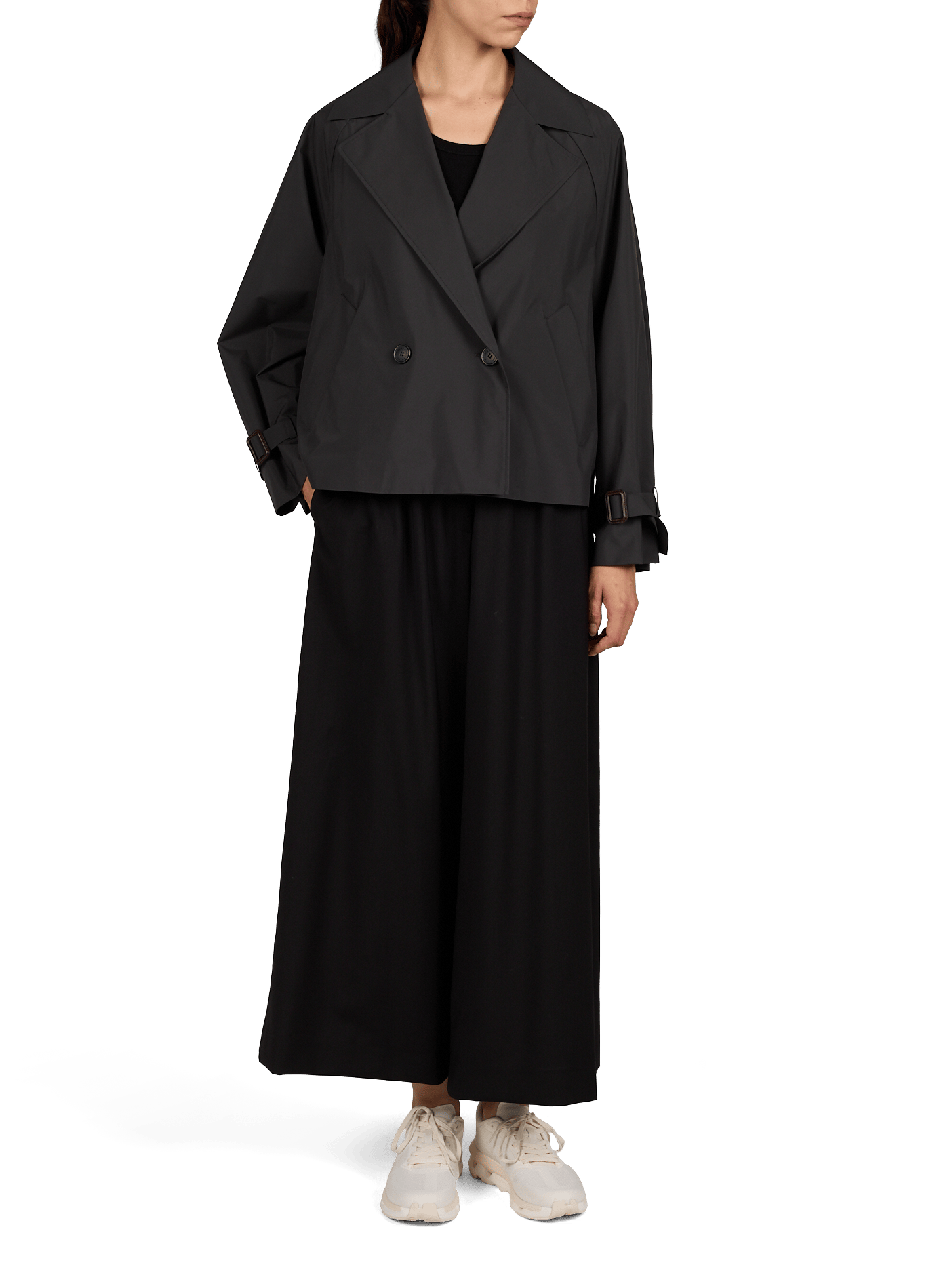 Pantalon large en laine MAX MARA WEEK END Noir