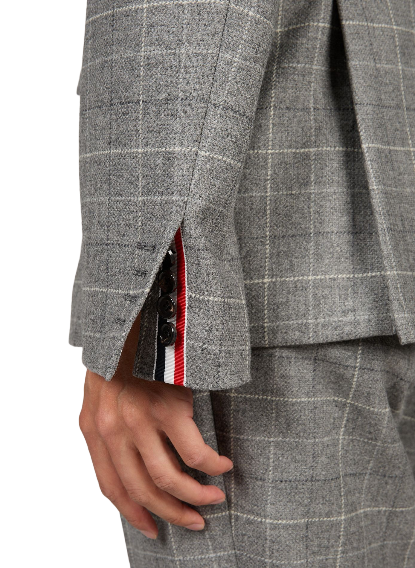 Weite Woll-Blazer THOM BROWNE Grau