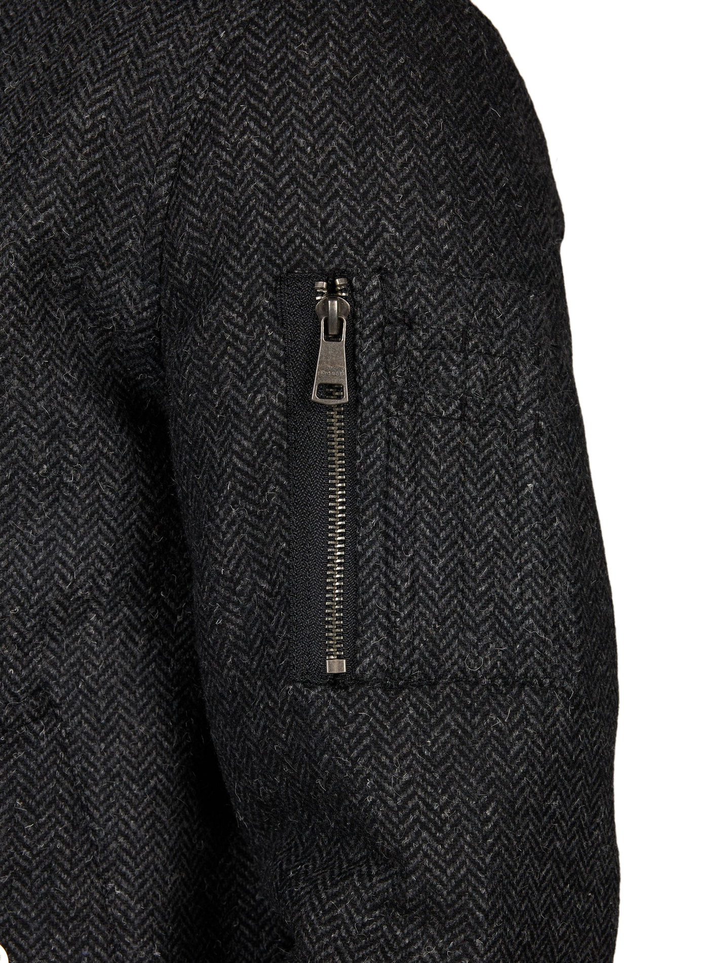 Blouson oversize en laine mélangée BOMBERS ORIGINAL Noir