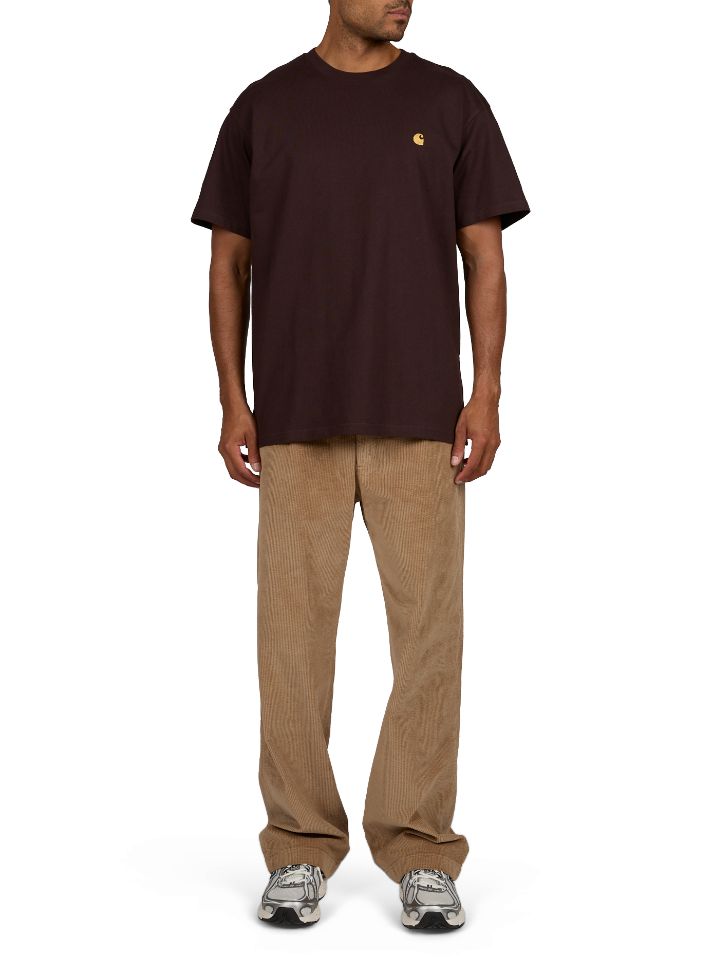 Oversized cotton T-shirt CARHARTT WIP Brown