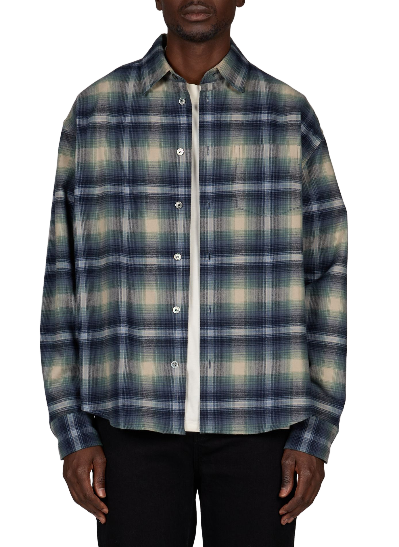Straight cotton check shirt BELLEROSE Multicolour