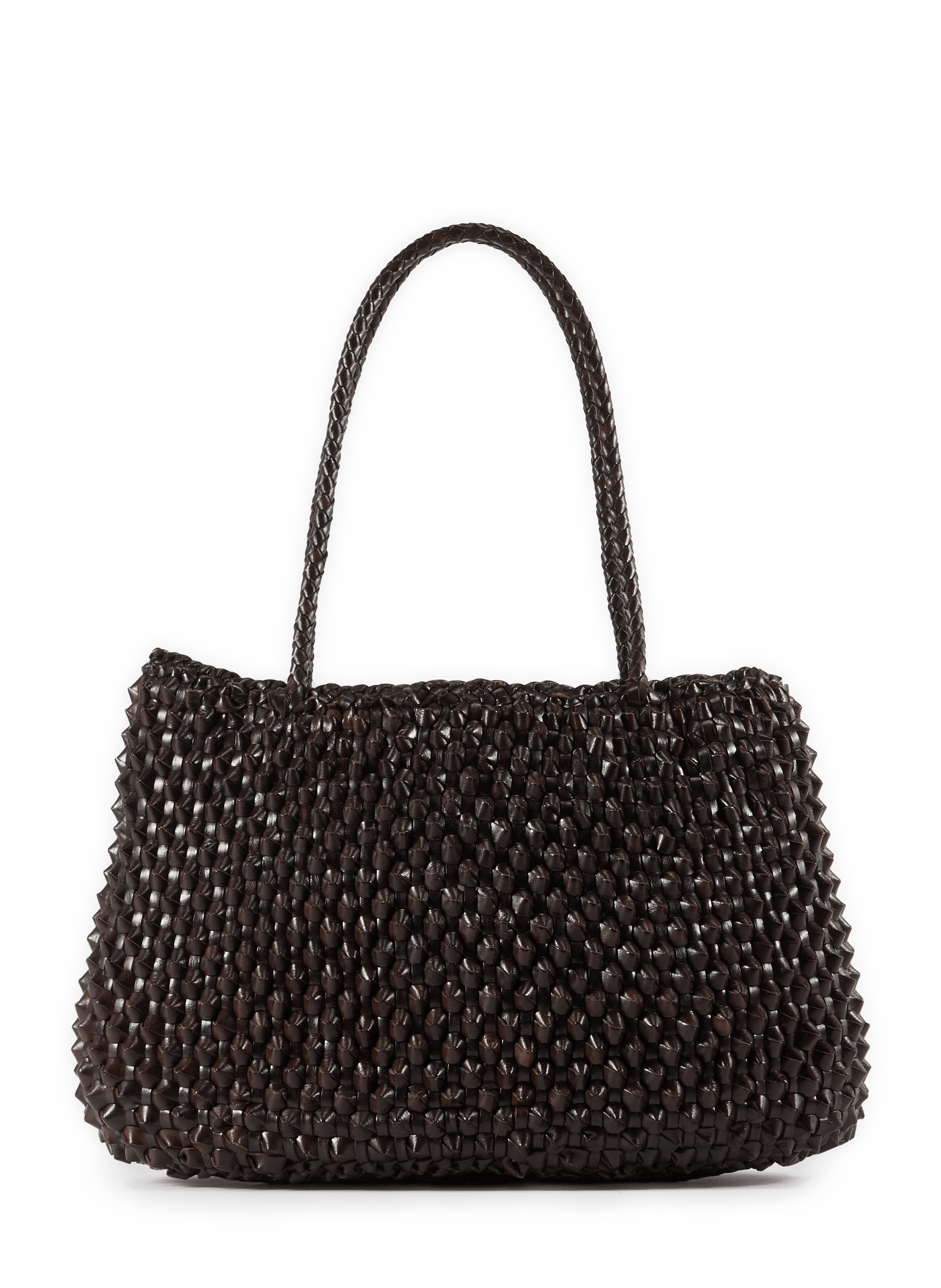 Santa Croce Cactus leather tote bag DRAGON DIFFUSION Brown