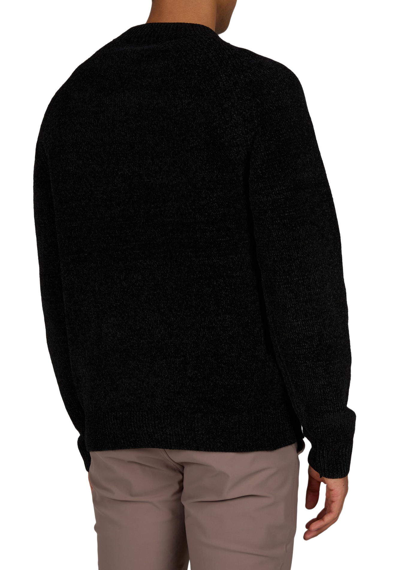 Round neck straight solid color sweater 1789 CALA Black