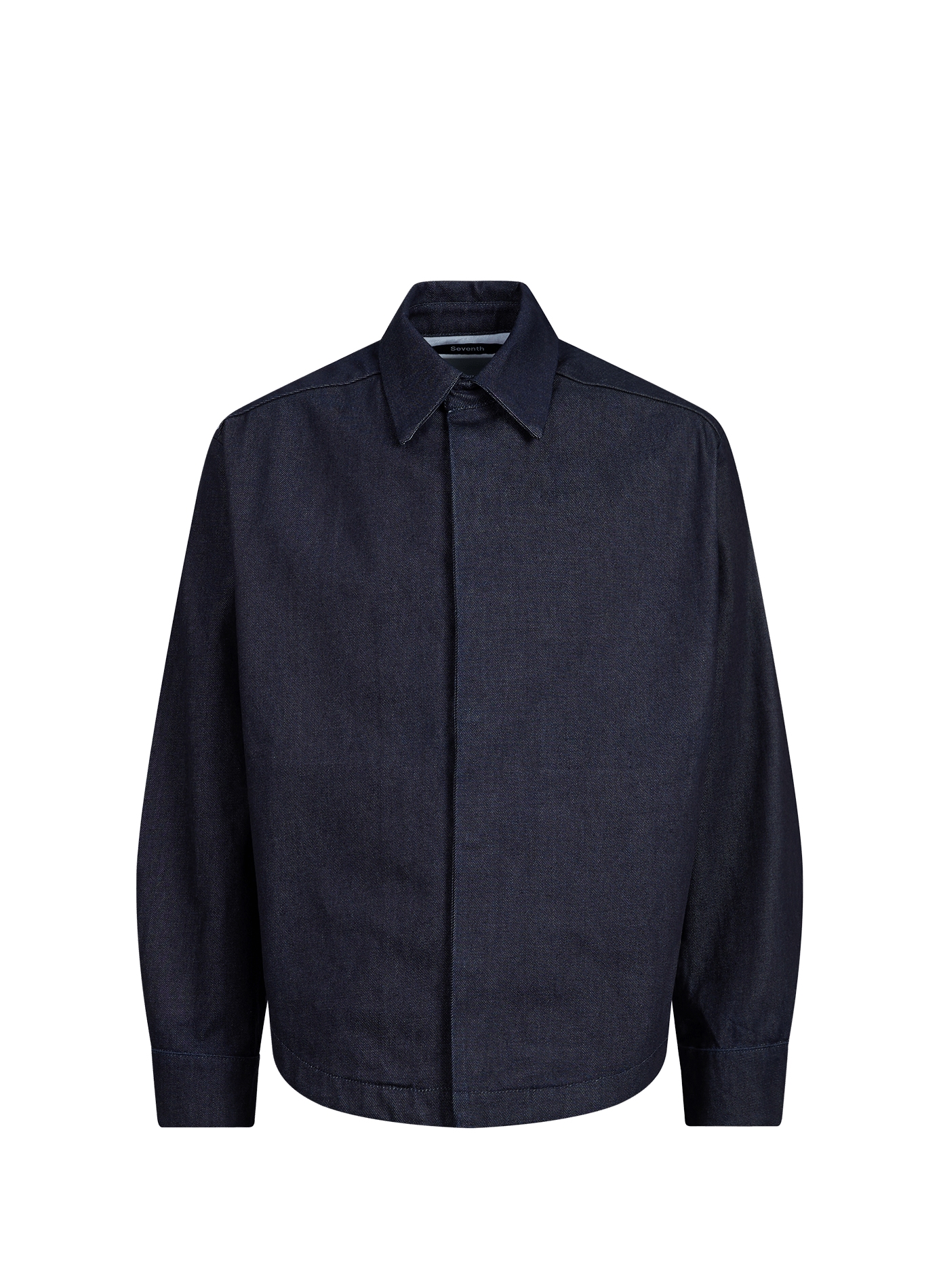 440 straight-fit denim jacket with a classic collar in cotton SEVENTH Blue