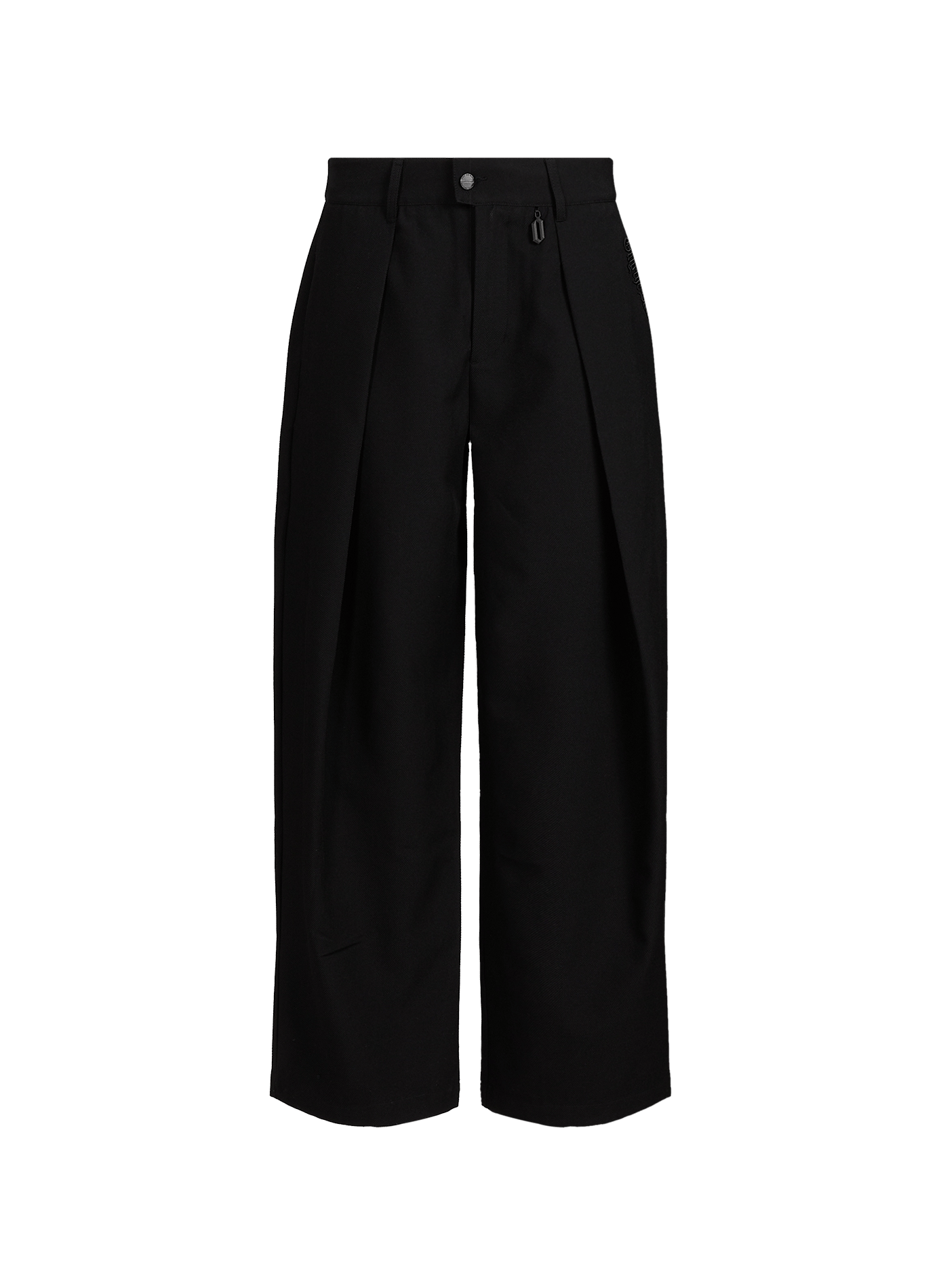 Weit geschnittene Hose mit gesticktem Logo ONLY THE BLIND Schwarz