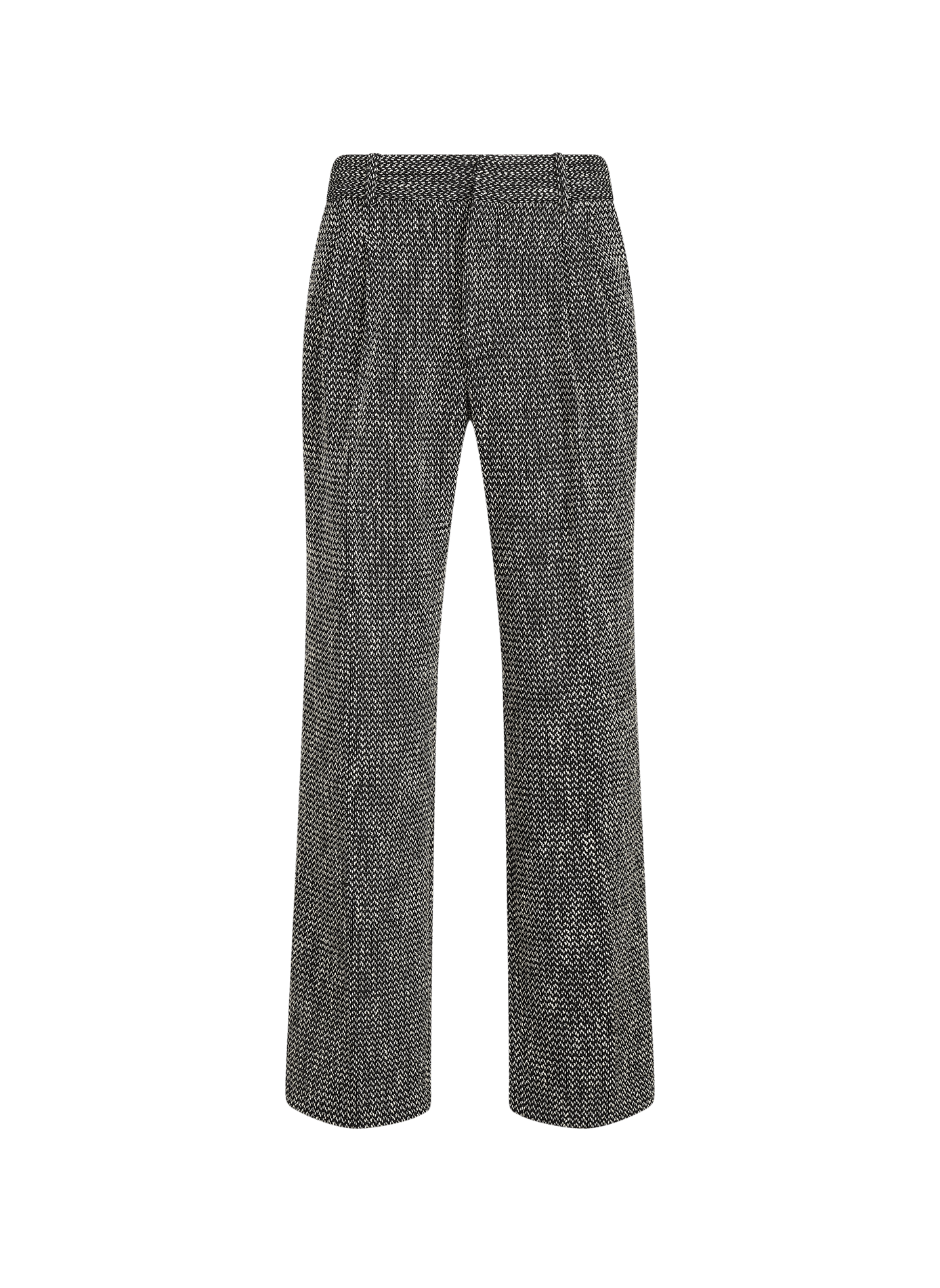 Pantalon tweed droit
