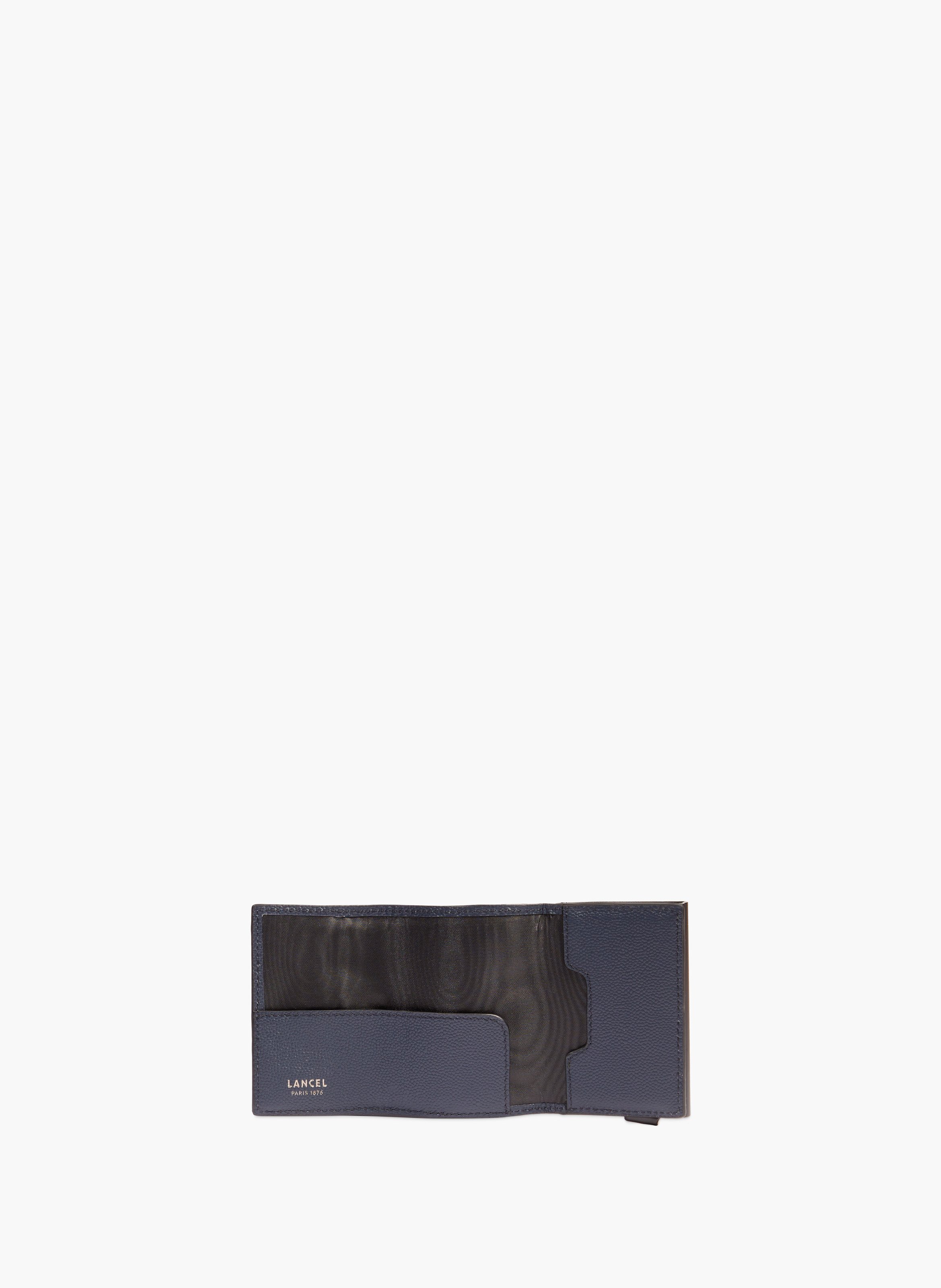 Porte-cartes smart charlie de lancel en cuir LANCEL Bleu