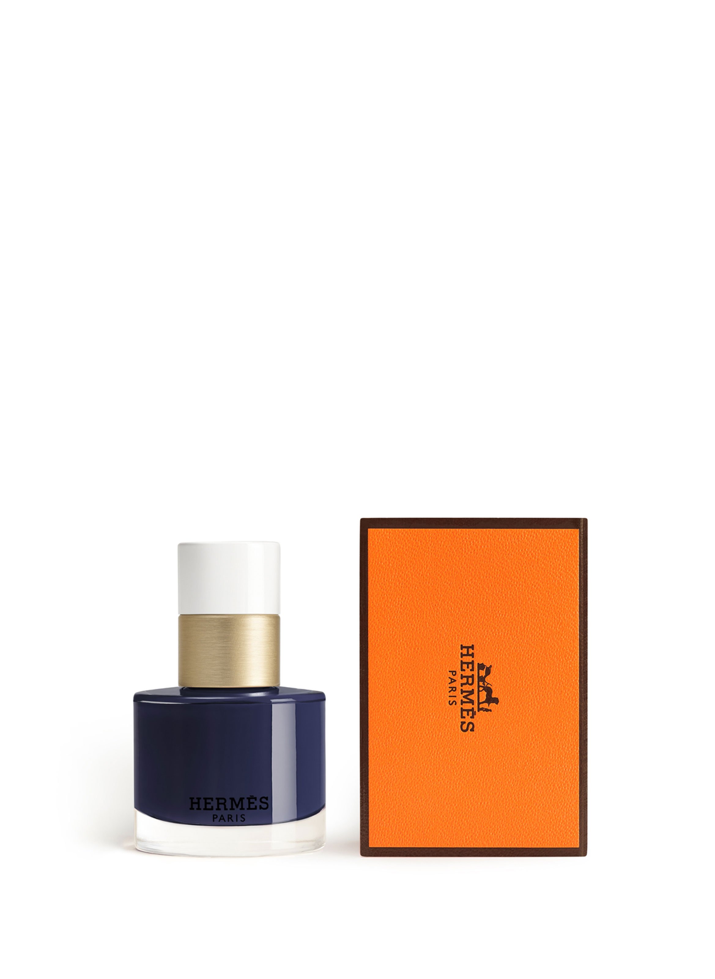 Les Mains Hermès Bleu Encre enamel nail polish HERMÈS 96 bleu encre