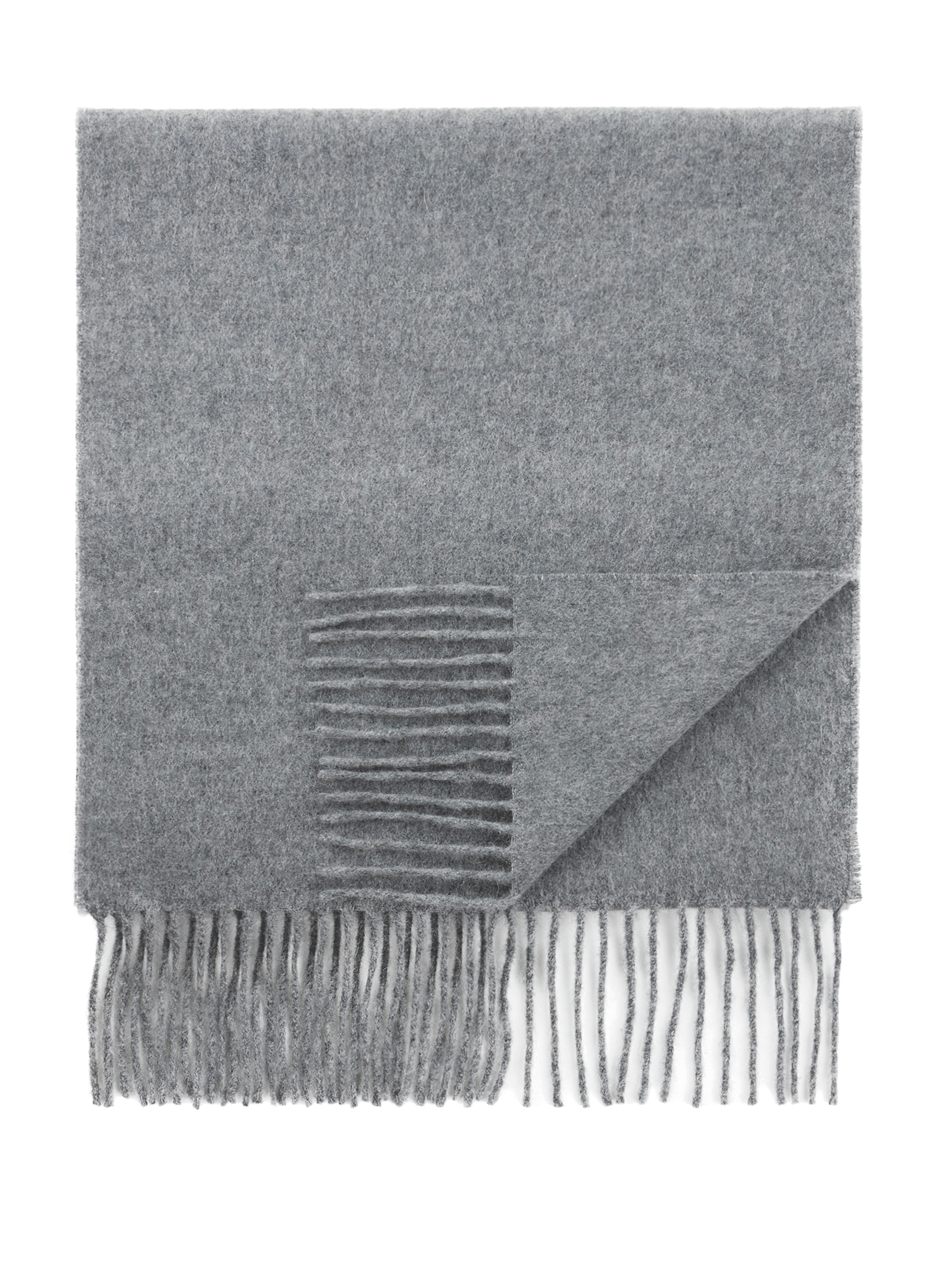 Écharpe à franges en cachemire