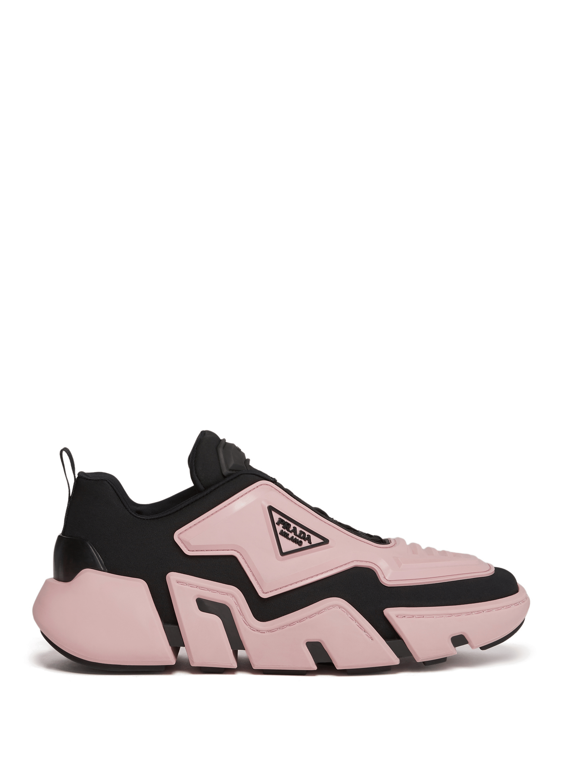 Polyester Techno Stretch Sneakers PRADA Black