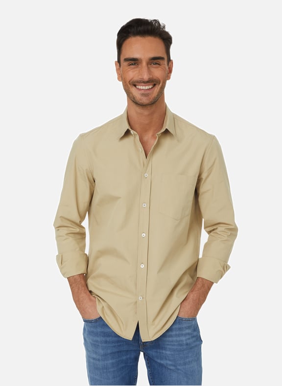 Chemise épaisse en coton Beige by EDITIONS 102 EDITIONS 102 Chemise épaisse en coton Beige