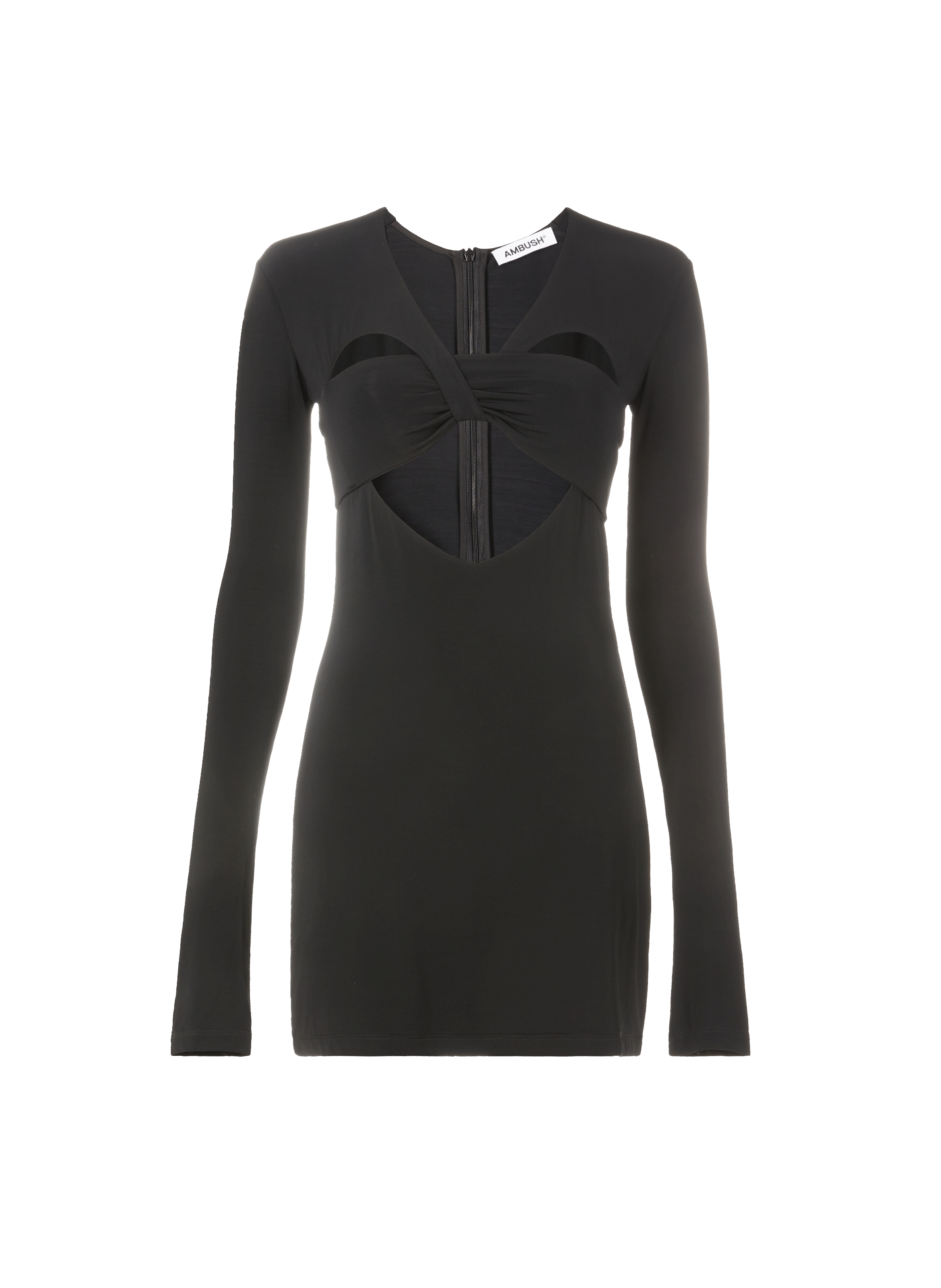 Robe courte à découpes