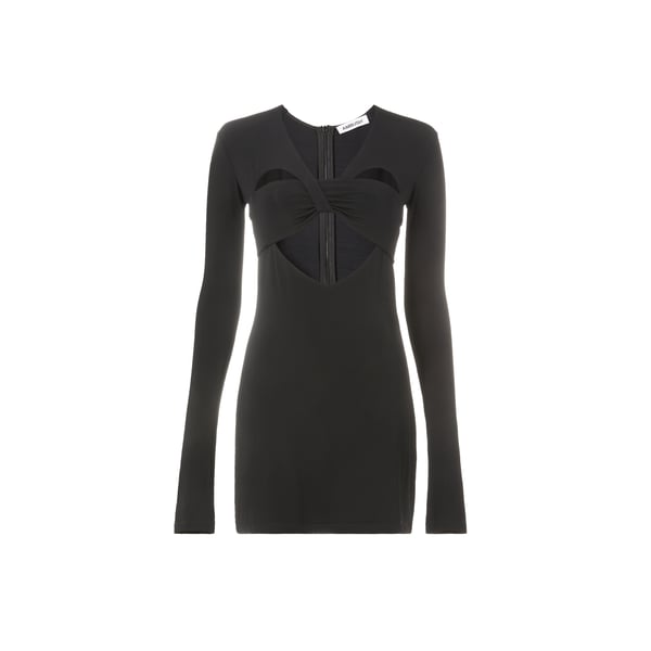 Robe courte à découpes