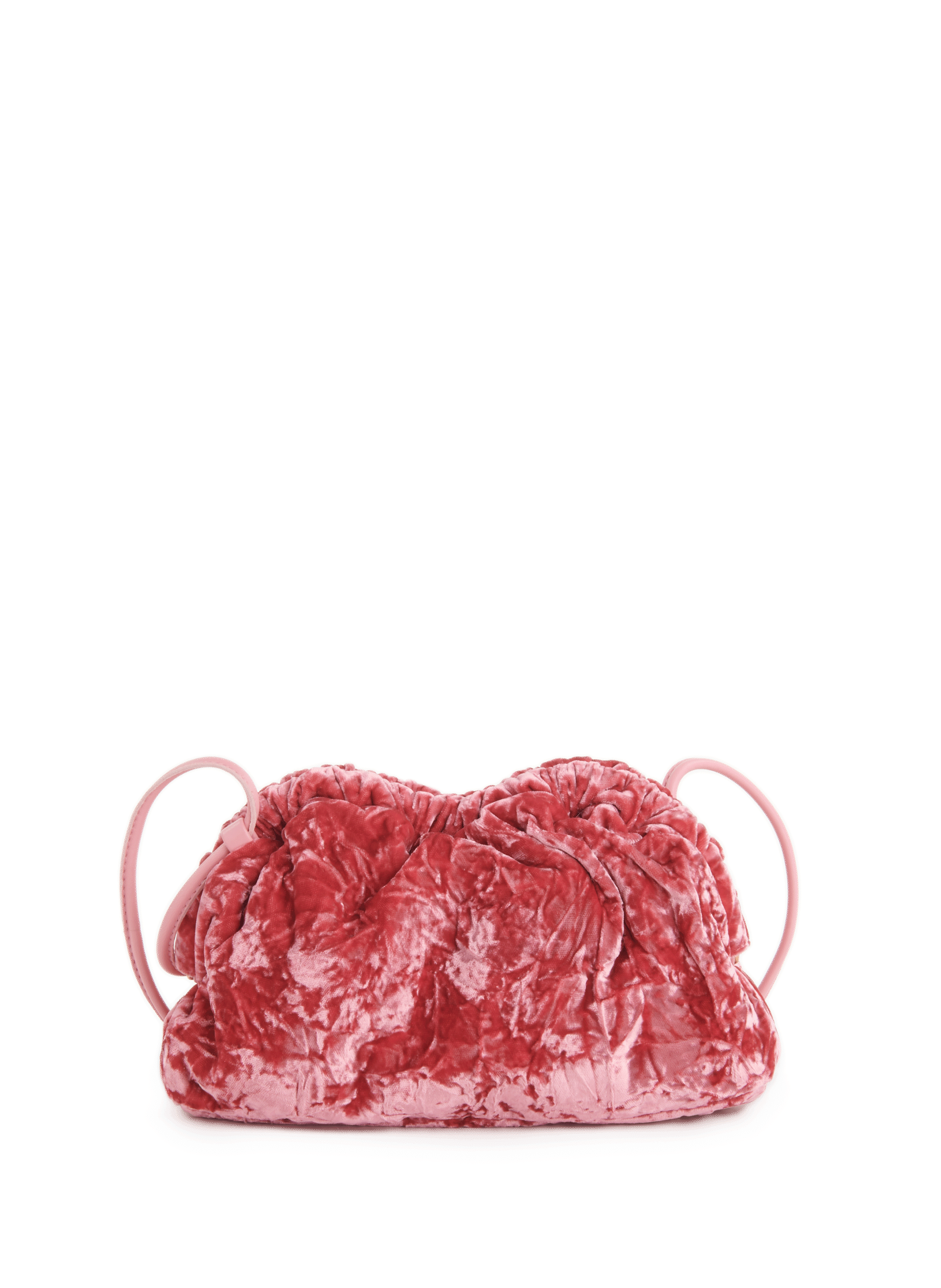 Sac à main Mini Cloud Clutch en velours MANSUR GAVRIEL Rose