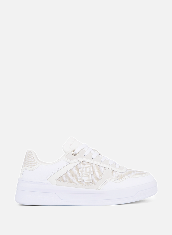 Woven bi-material sneakers TOMMY HILFIGER
