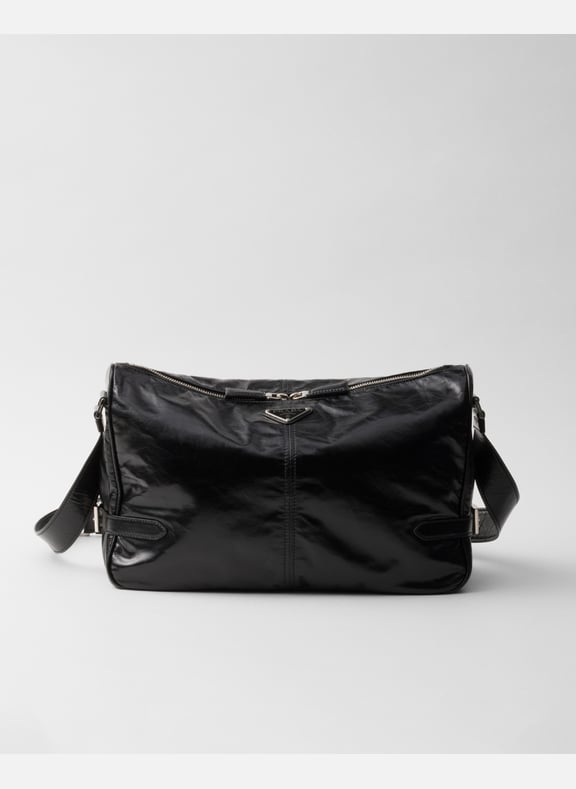 Sac à bandoulière en cuir Noir by PRADA PRADA Sac à bandoulière en cuir Noir