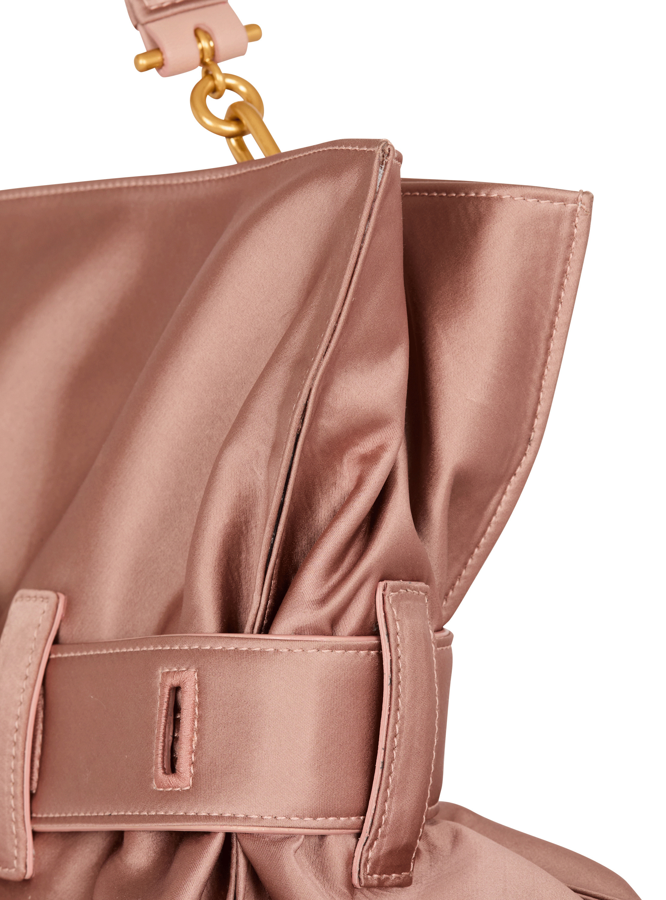 Sac anthem shoulder en satin BALMAIN Rose