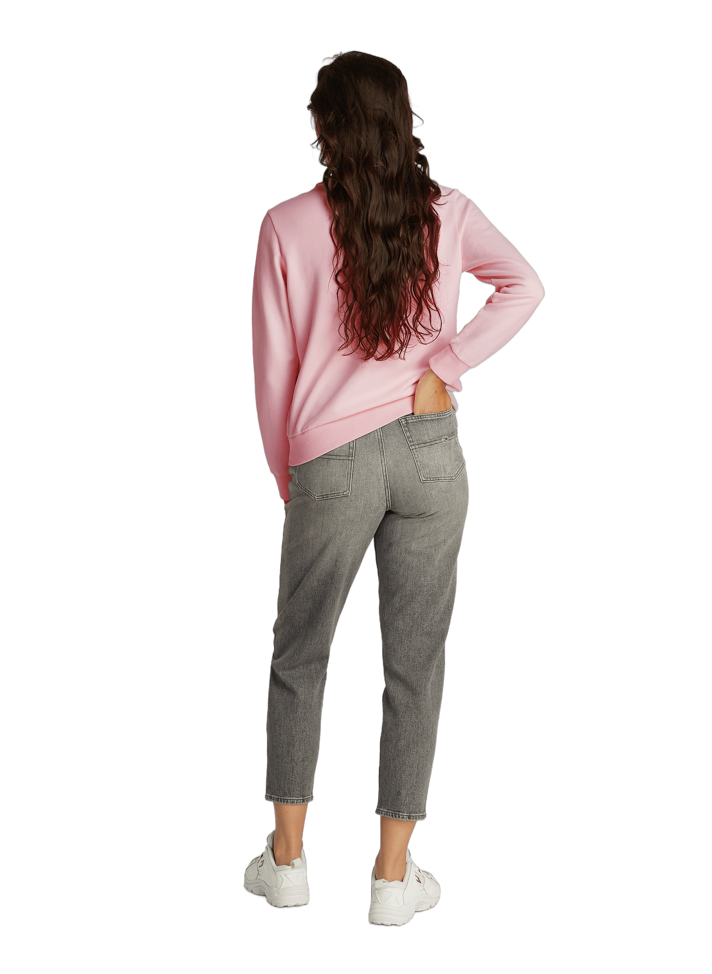 Sweatshirt en coton TOMMY HILFIGER Rose