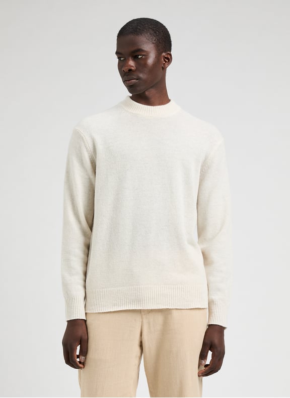 Pull droit en laine Beige by SELECTED SELECTED Pull droit en laine Beige