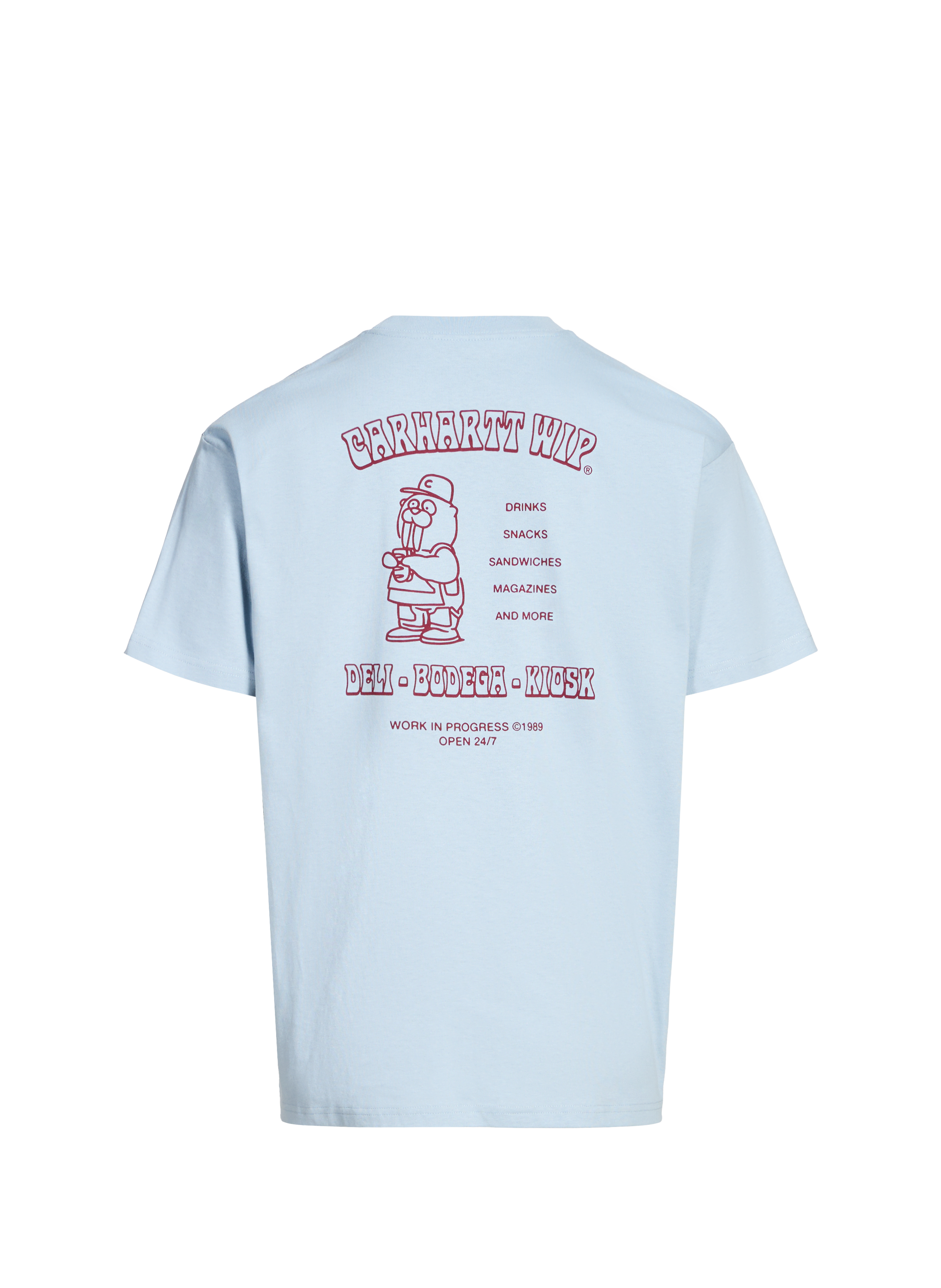 T-shirt imprimé en coton CARHARTT WIP Bleu