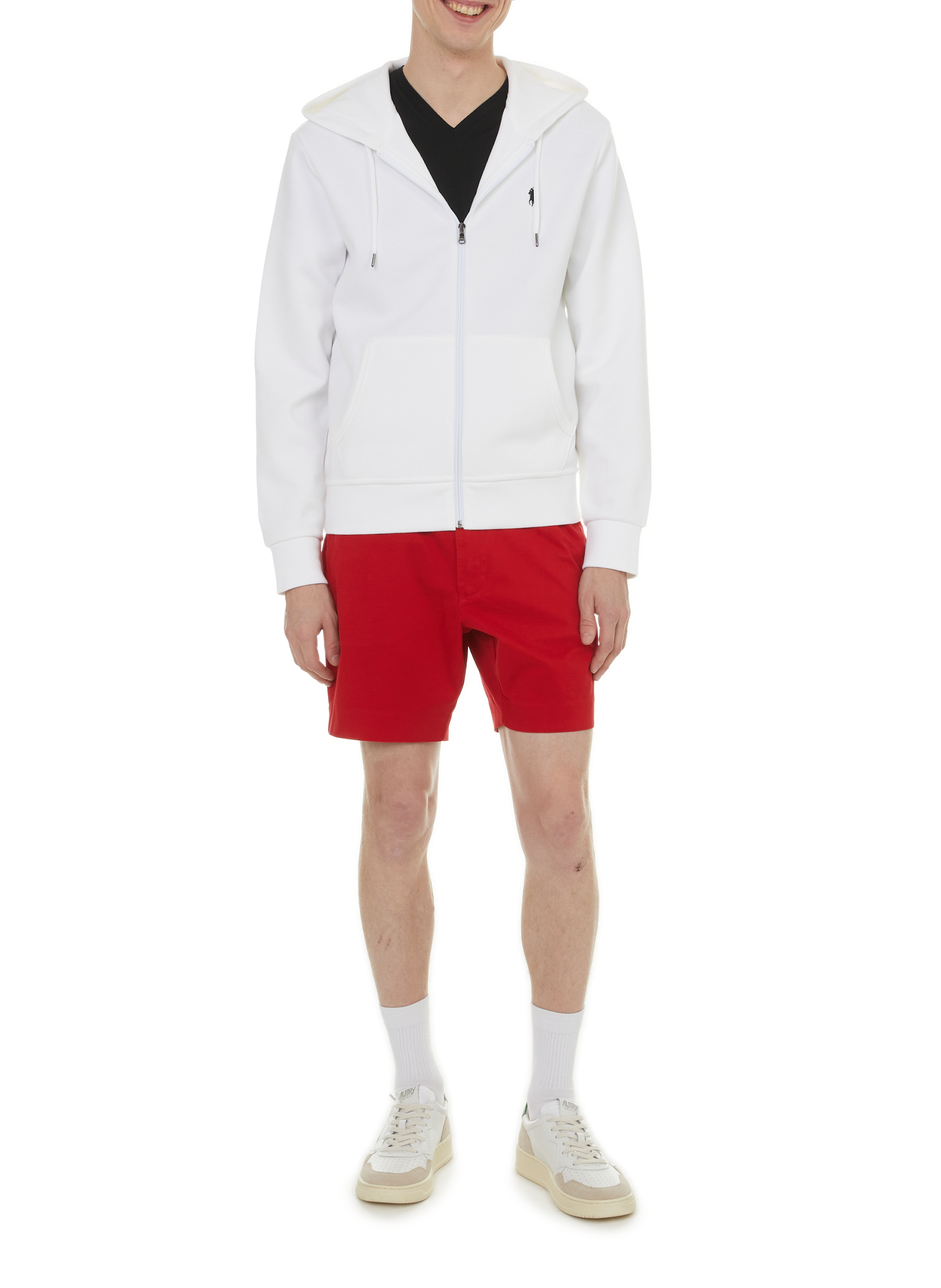 Hoodie avec fermeture à glissière POLO RALPH LAUREN Blanc