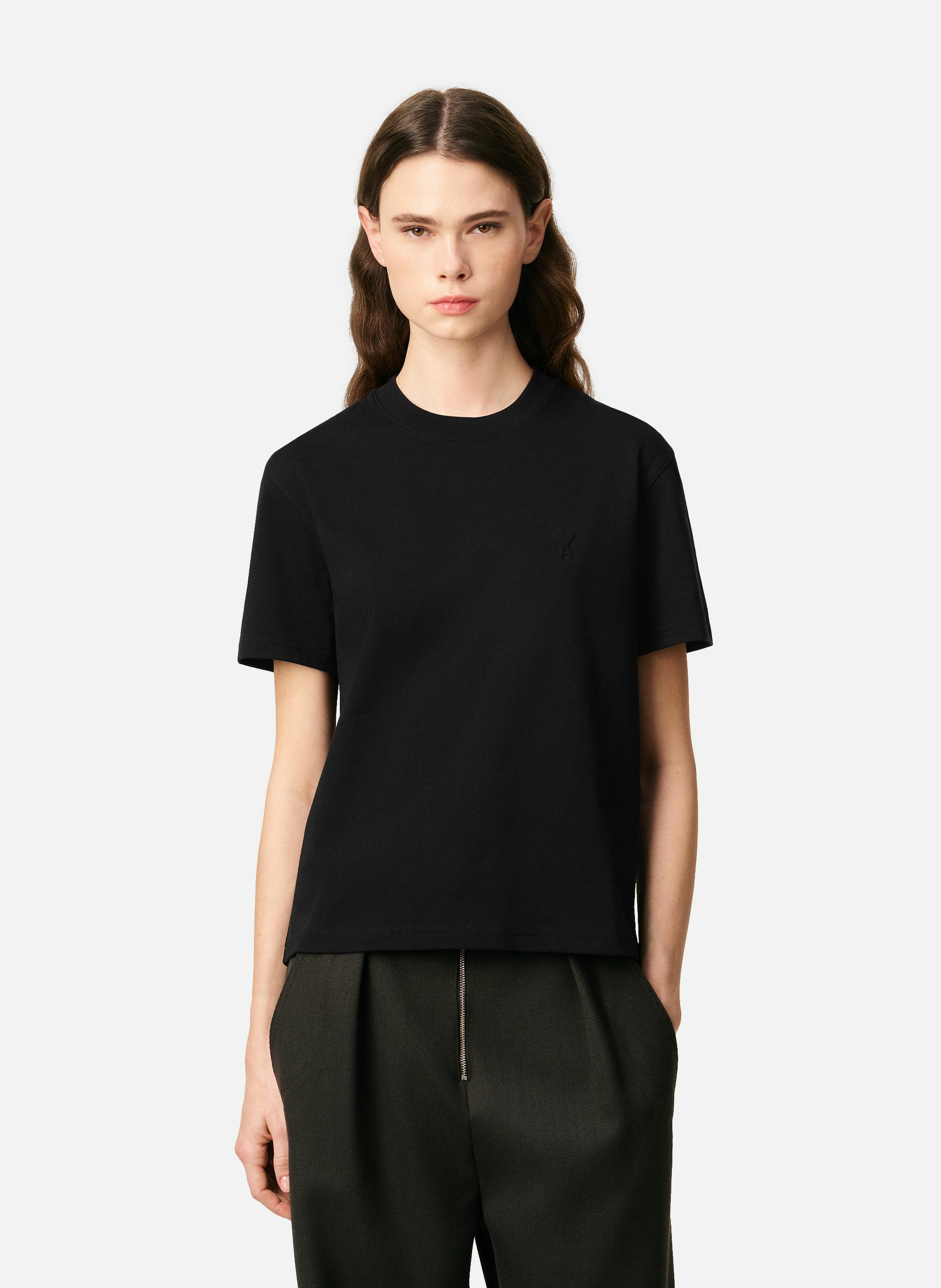 T-shirt ami de coeur unisexe Noir