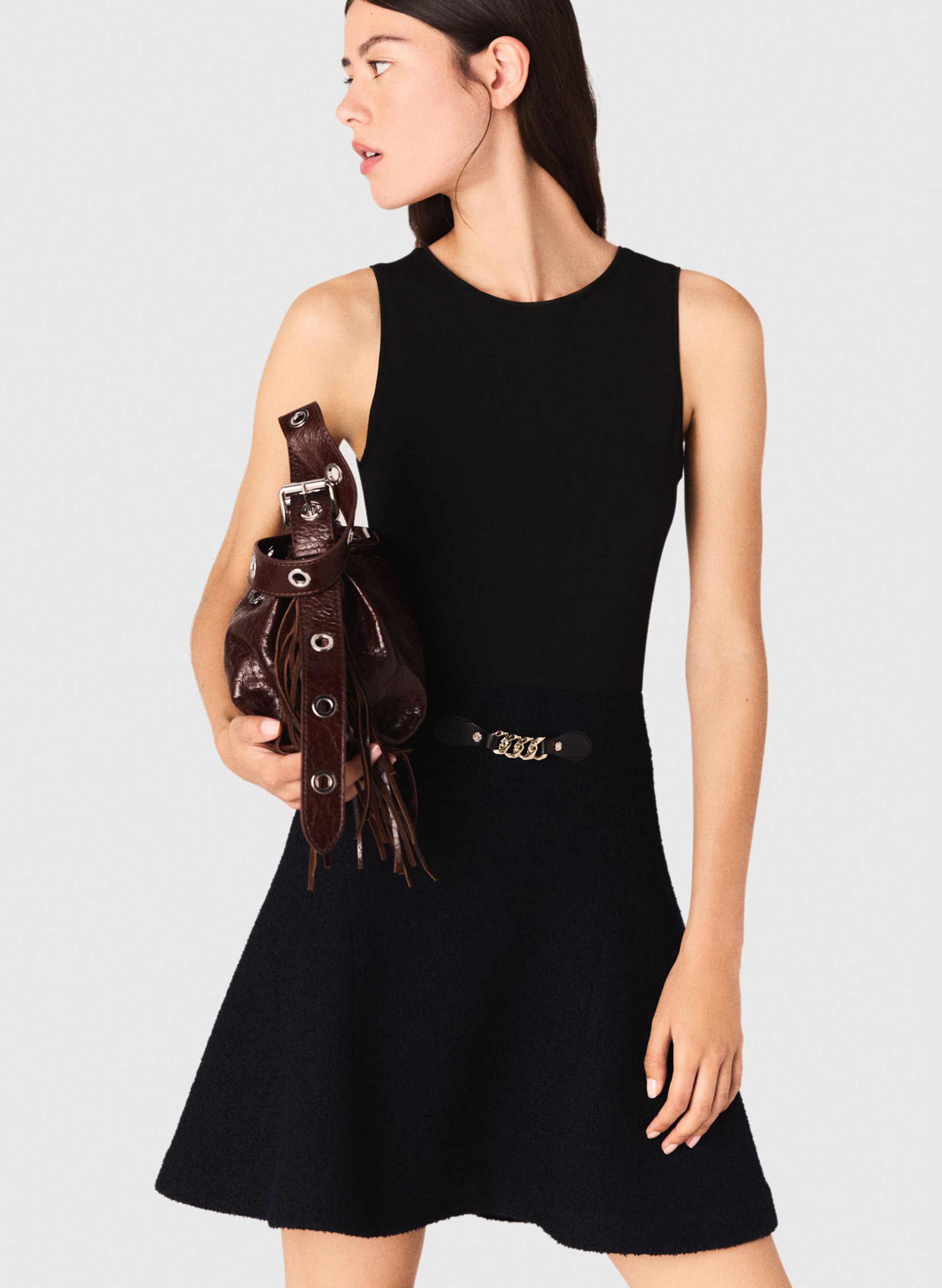 Robe courte 2 en 1 MAJE Bleu