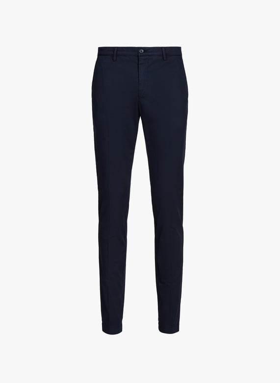 Pantalon slim en coton mélangé | Bleu by HACKETT Pantalon slim en coton mélangé Bleu