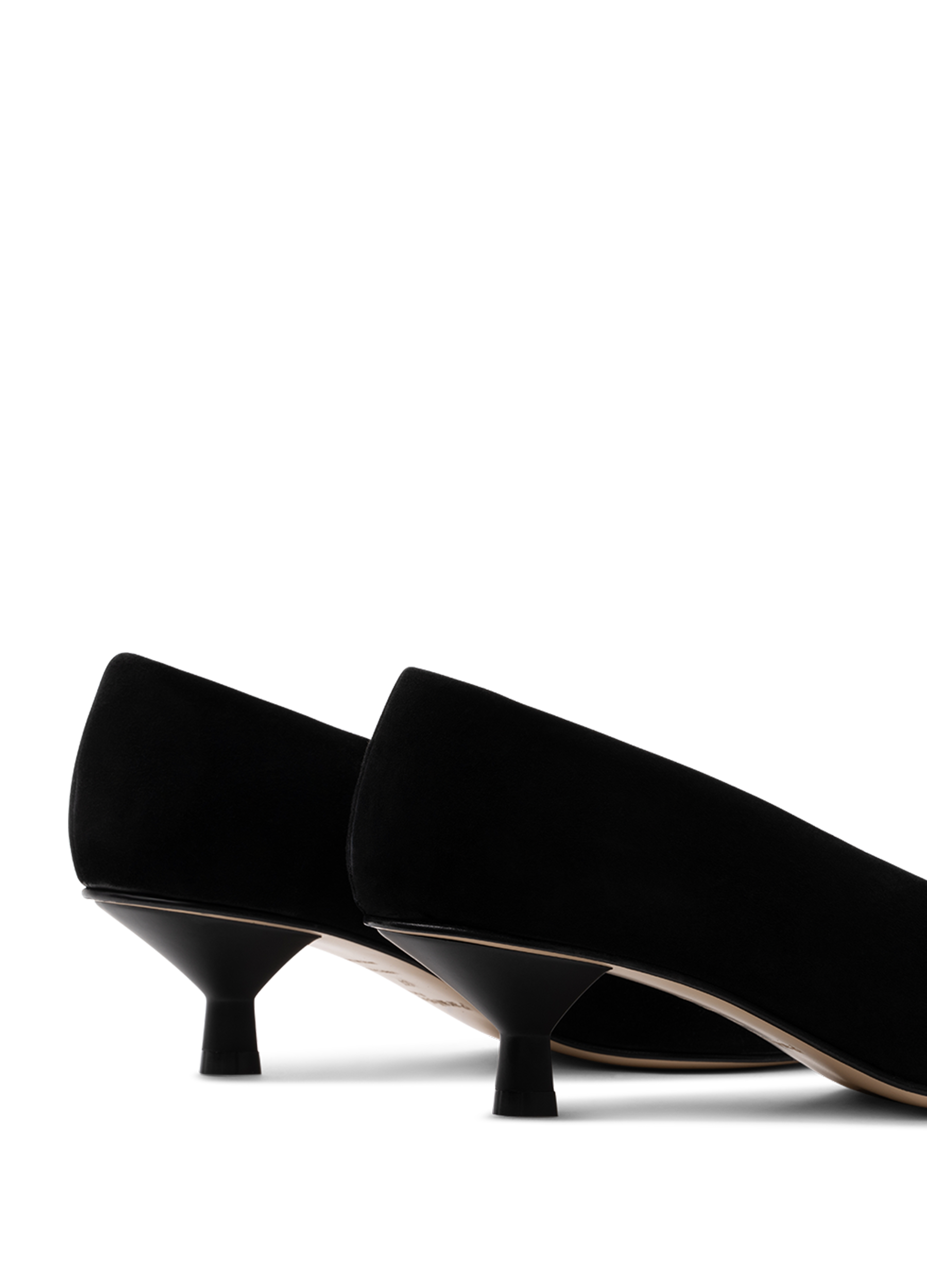 Escarpins selma en chevre velours PARALLELE Noir