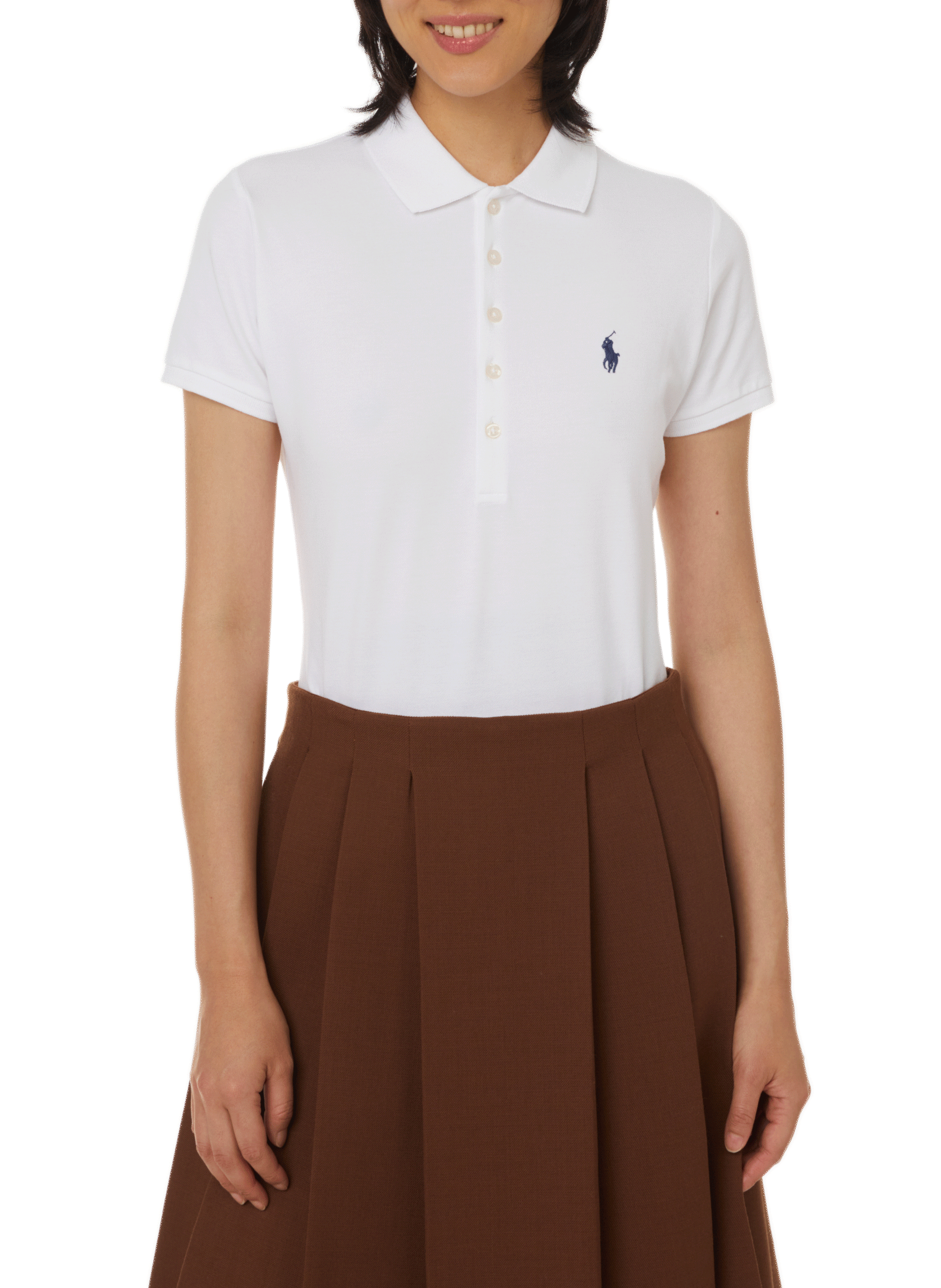 POLO RALPH LAUREN Slim Fit Polo in blended cotton White