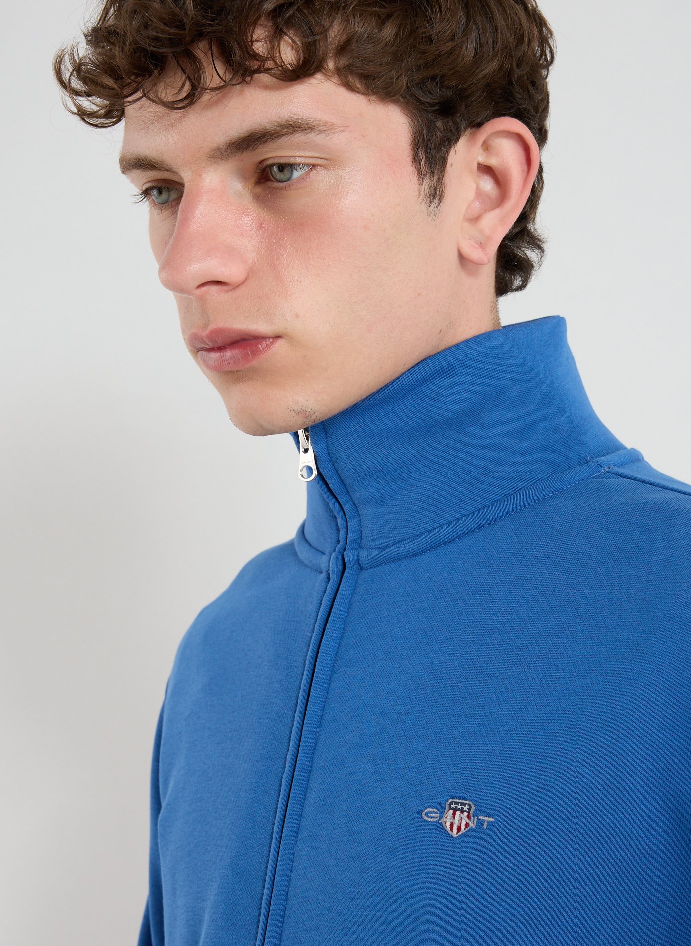 Cotton hoodie GANT Blue