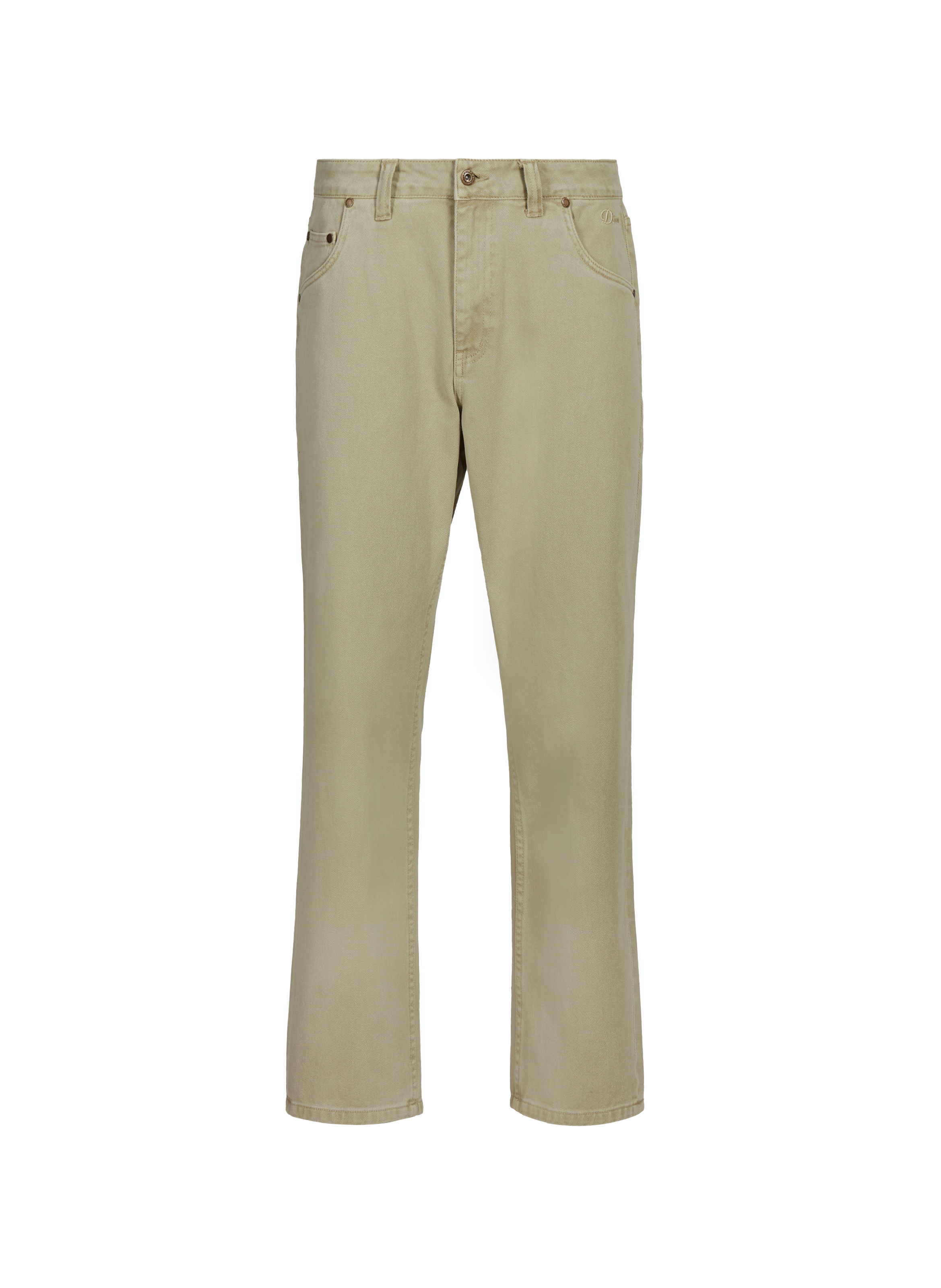 Jean droit en coton DIME Beige