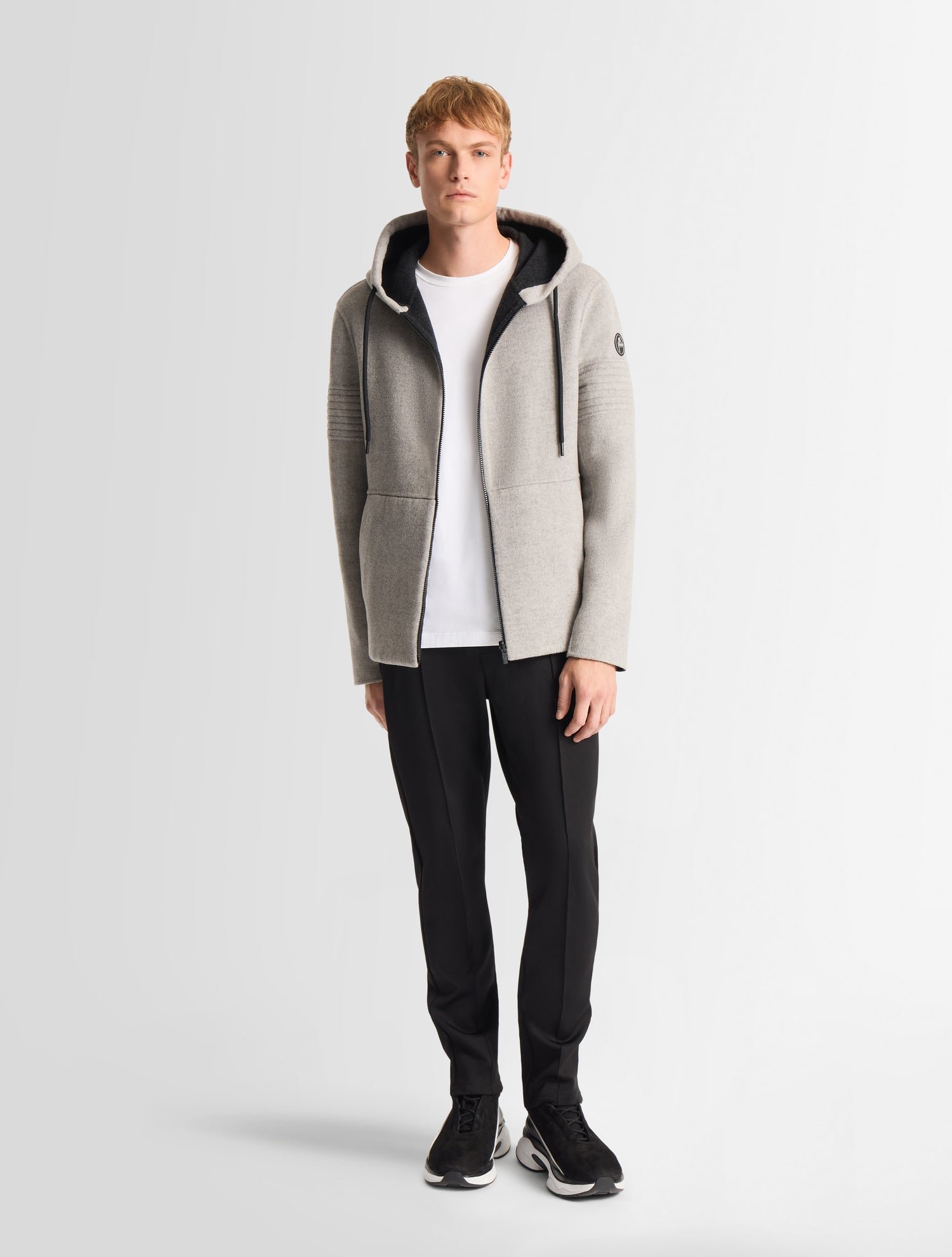 Blouson kylian col capuche coupe ample FUSALP Gris