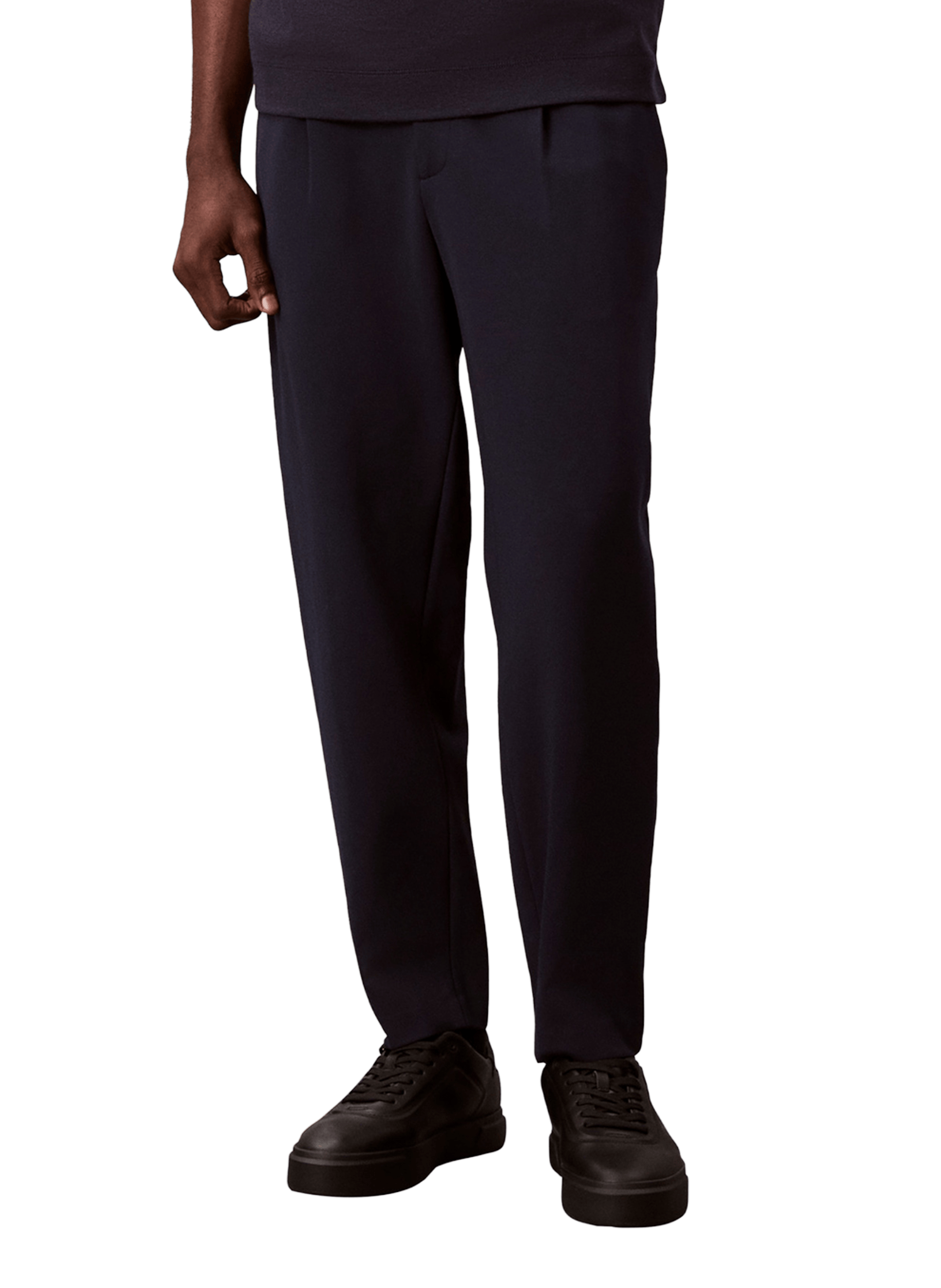 CALVIN KLEIN Tapered Cropped Pants Blue